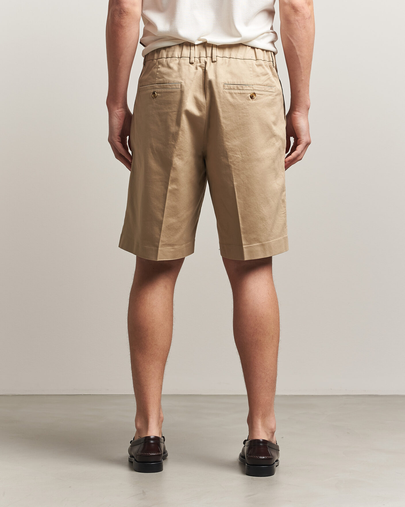 Herren | Shorts | NN07 | Kay Relaxed Fit Cotton Drawstring Shorts Desert Khaki