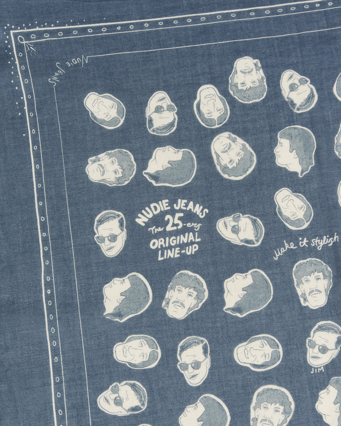 Herren | Tücher | Nudie Jeans | Ingrid OG Line-Up Bandana Blue