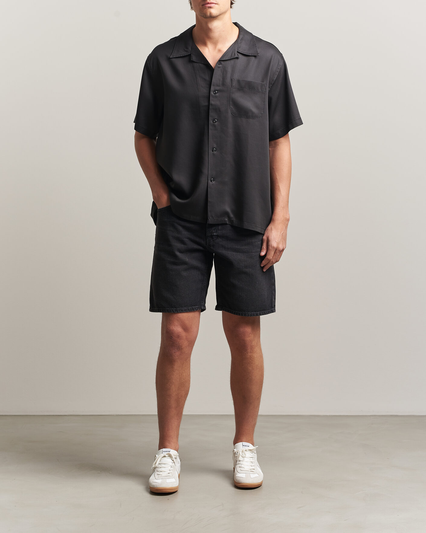 Herren | Shorts | Nudie Jeans | Seth Denim Shorts Dune Black