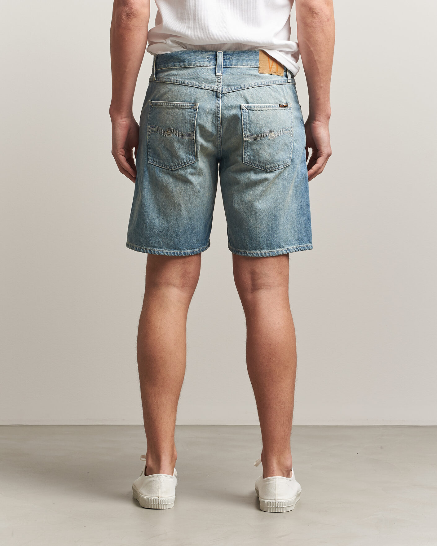 Herren | Shorts | Nudie Jeans | Seth Denim Shorts Drift Wood Light Blue
