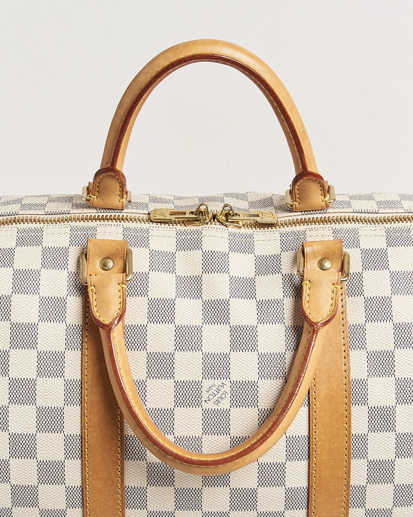 Herren | Pre-Owned & Vintage Bags | Louis Vuitton Pre-Owned | Keepall 50 Damier Azur
