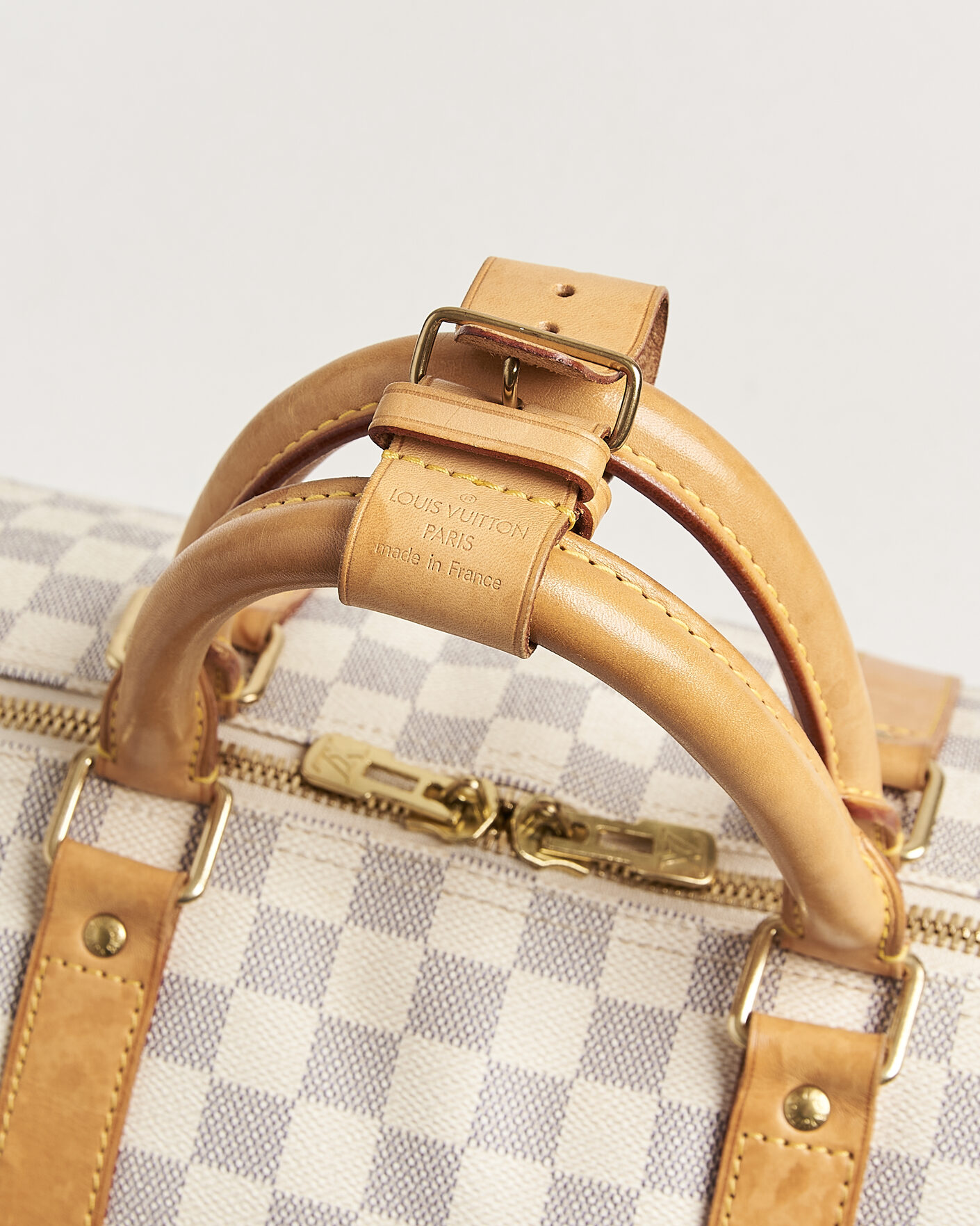 Herren | Pre-Owned & Vintage Bags | Louis Vuitton Pre-Owned | Keepall 50 Damier Azur