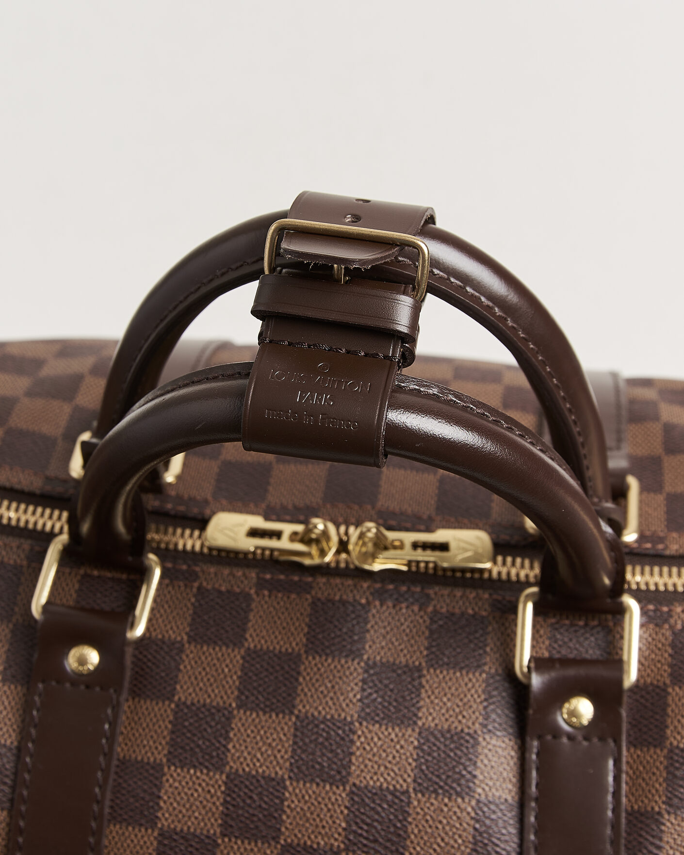 Herren | Pre-Owned & Vintage Bags | Louis Vuitton Pre-Owned | Keepall 55 Bandouliére Damier Ebene