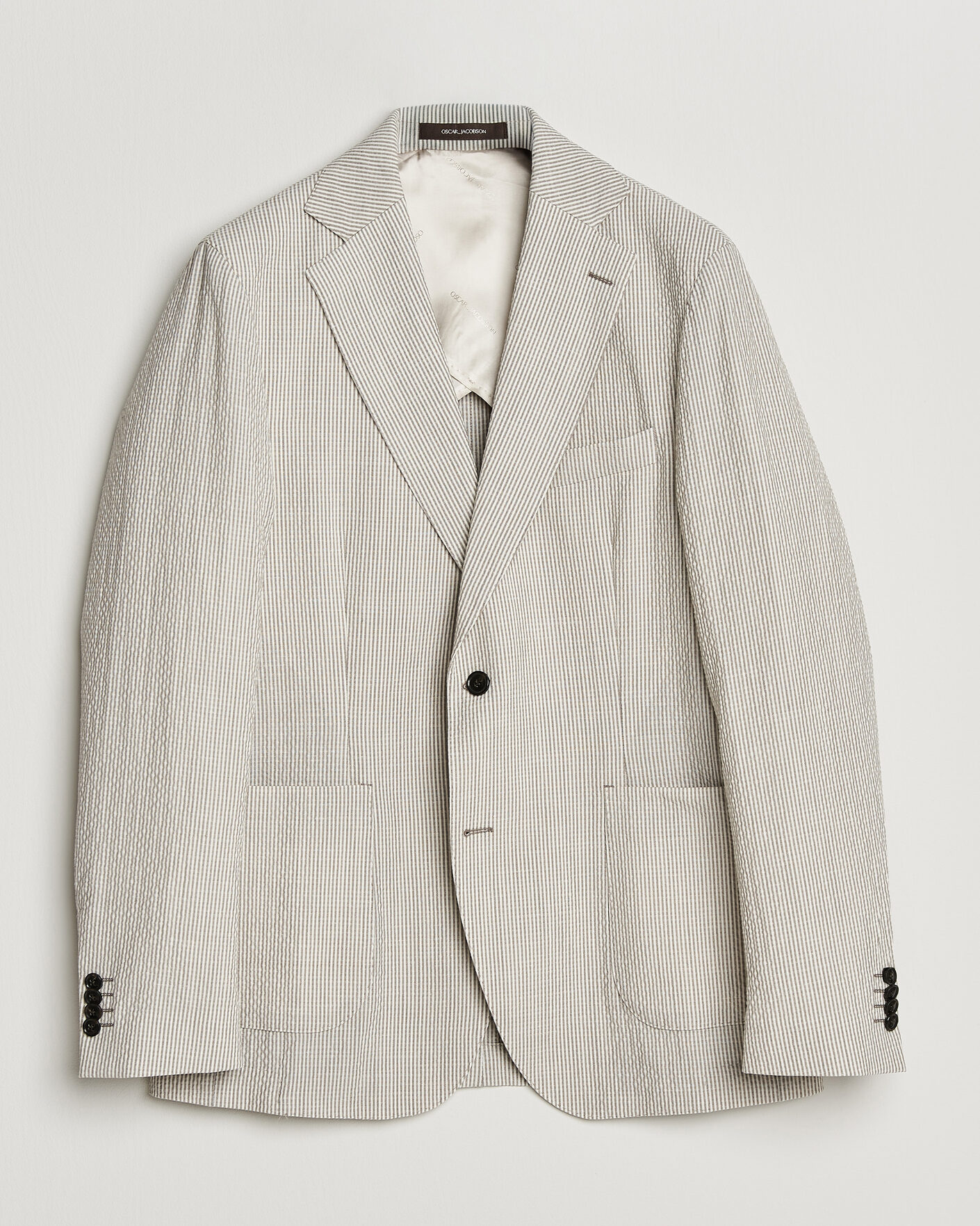 Herren | Sakkos | Oscar Jacobson | Ferry Patch Soft Blazer Brindle Beige