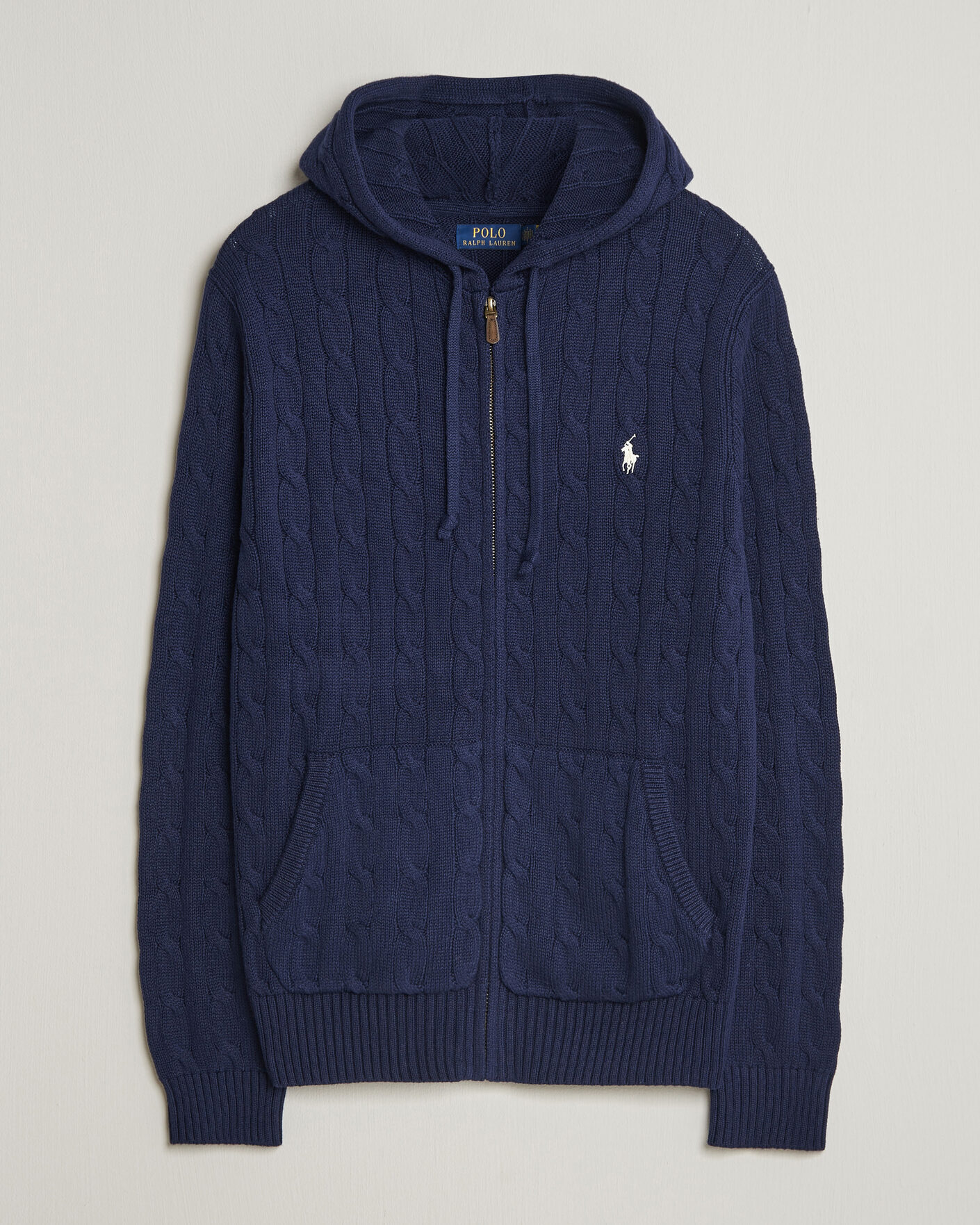 Herren | Pullover | Polo Ralph Lauren | Knitted Full Zip Sweater Bright Navy
