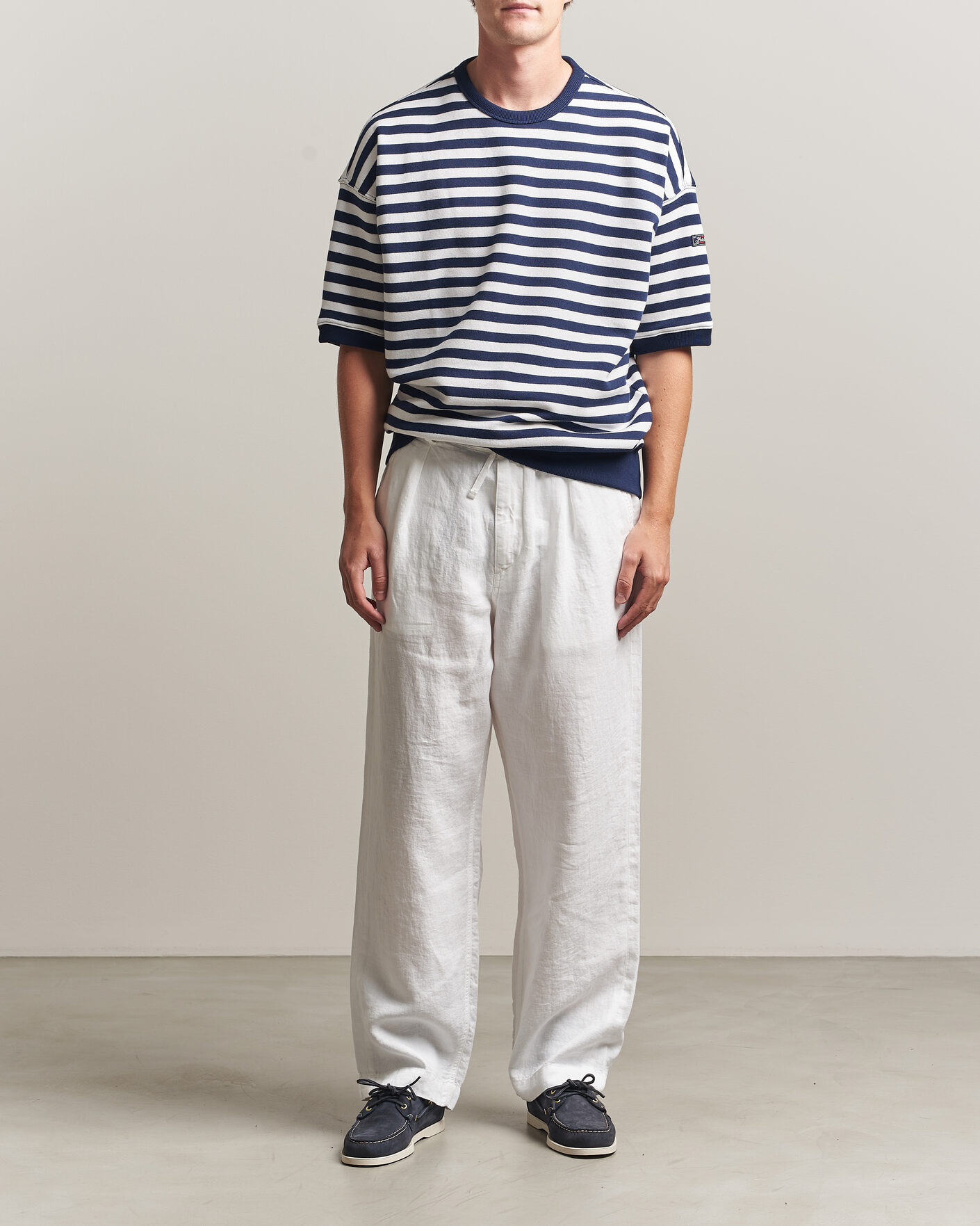 Herren | Hosen | Polo Ralph Lauren | Easy Fit Pleated Trousers Ceramic White