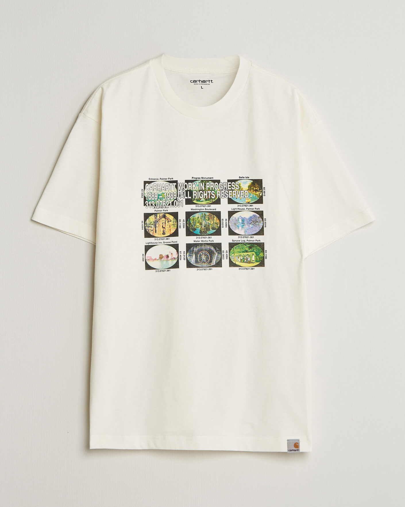 Herren | T-Shirts | Carhartt WIP | Coordinates Printed T-Shirt Wax