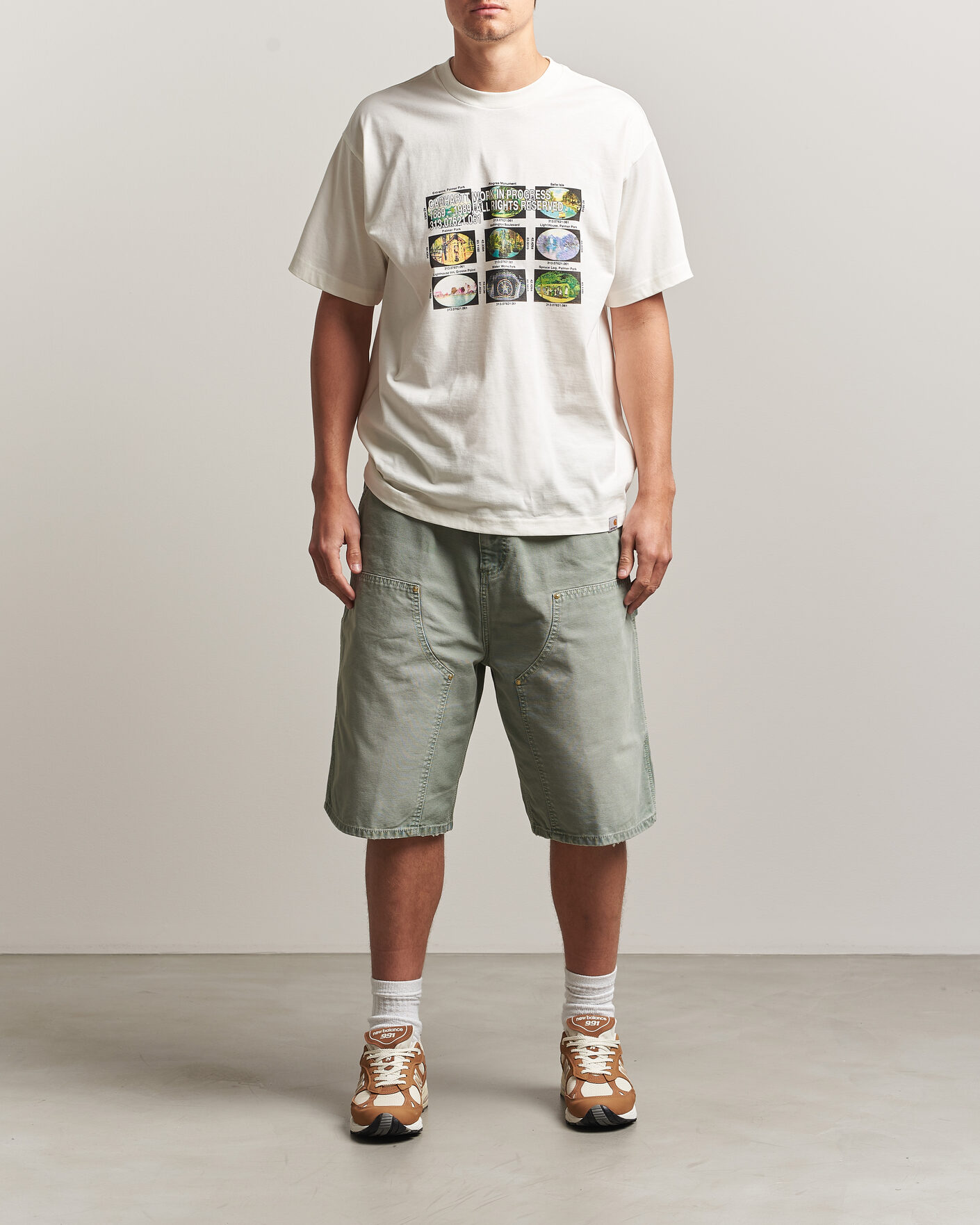 Herren | T-Shirts | Carhartt WIP | Coordinates Printed T-Shirt Wax