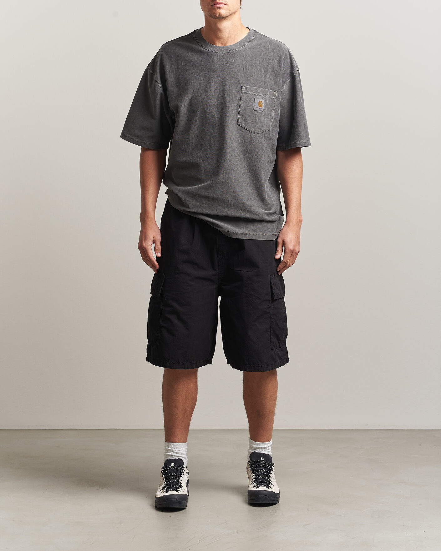 Herren | Shorts | Carhartt WIP | Mandler Cargo Cotton Poplin Shorts Black