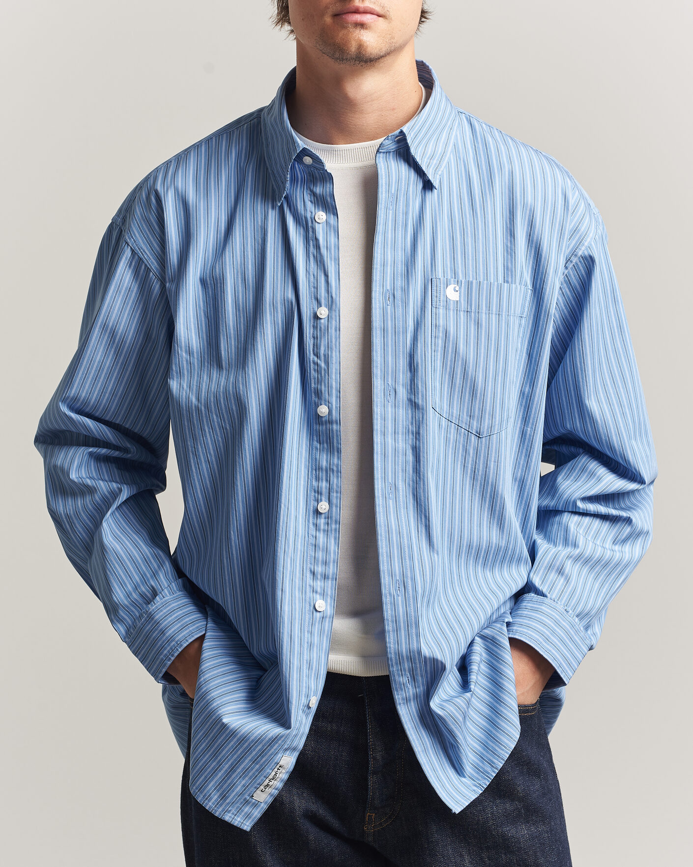 Herren | Hemden | Carhartt WIP | Keen Striped Cotton Poplin Shirt Curacao