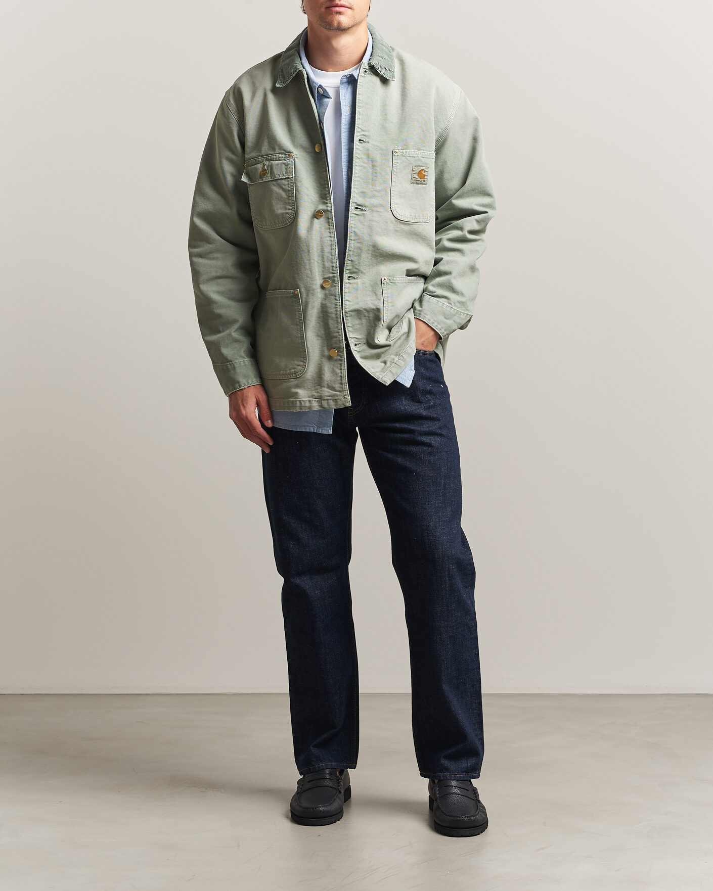 Herren | Jacken | Carhartt WIP | OG Dearborn Canvas Chore Coat  Shady Green