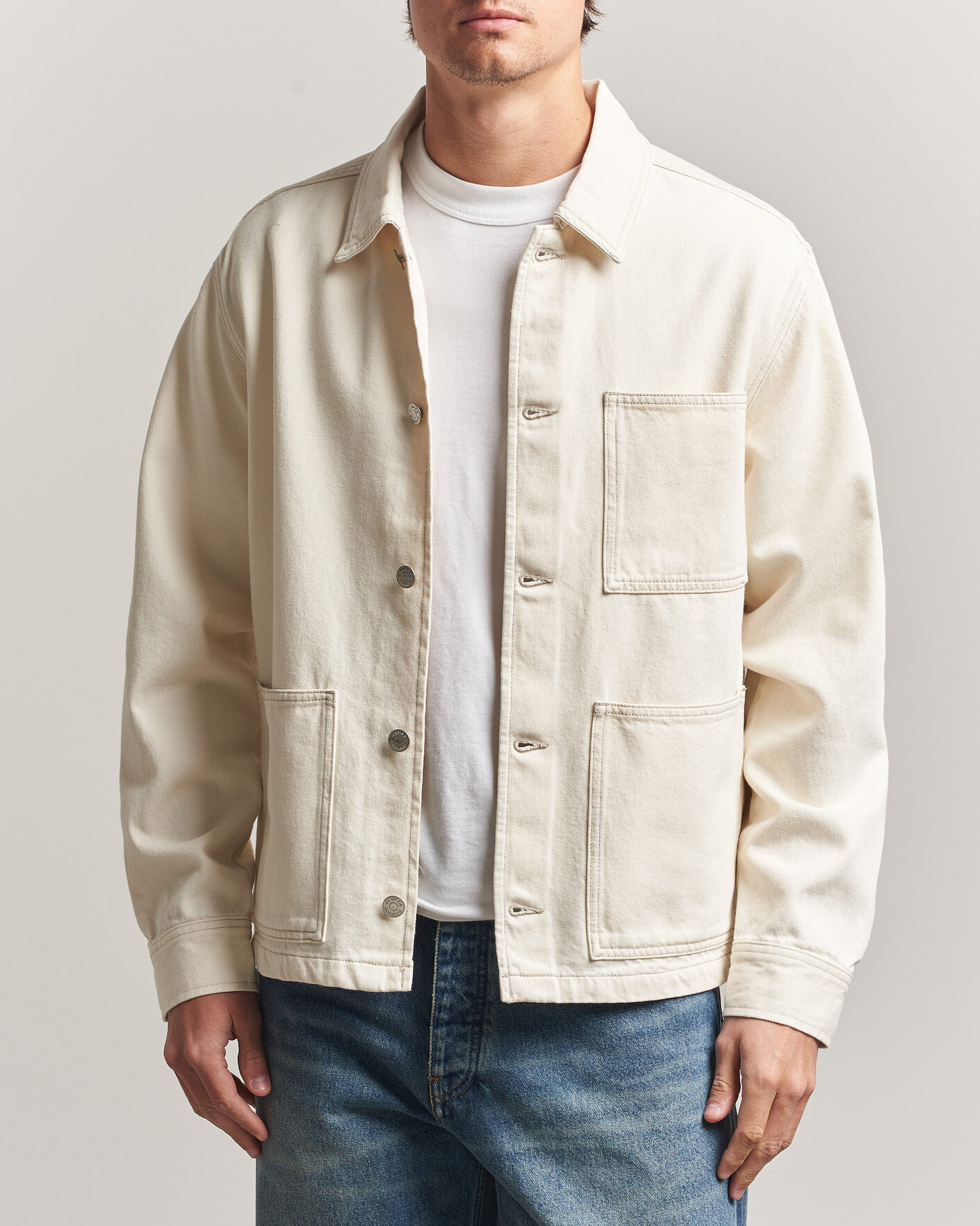 Herren | Hemden | Samsøe Samsøe | Chore Denim Overshirt Soft Natural