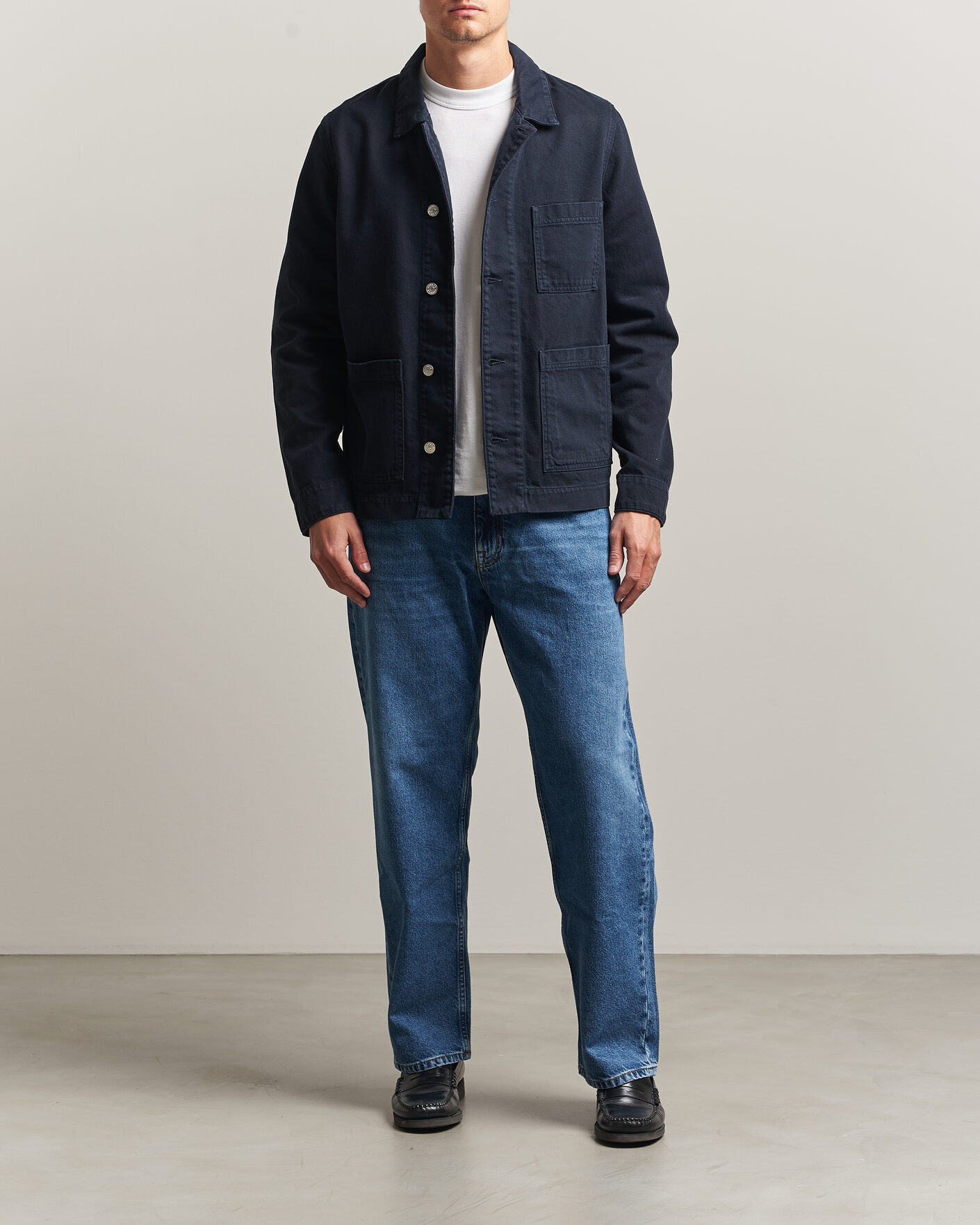 Herren | Hemden | Samsøe Samsøe | New Worker Overshirt Salute Navy