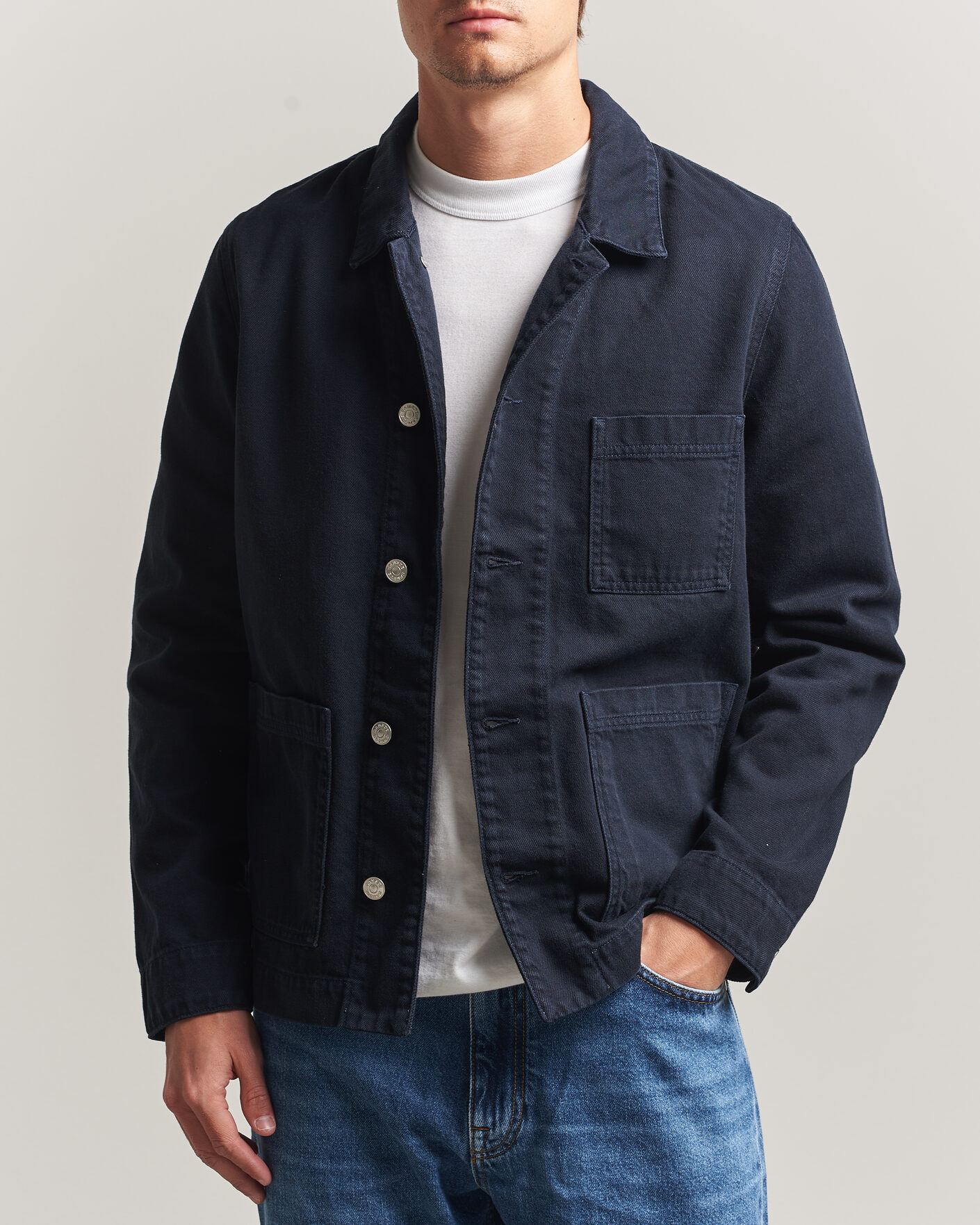 Herren | Hemden | Samsøe Samsøe | New Worker Overshirt Salute Navy