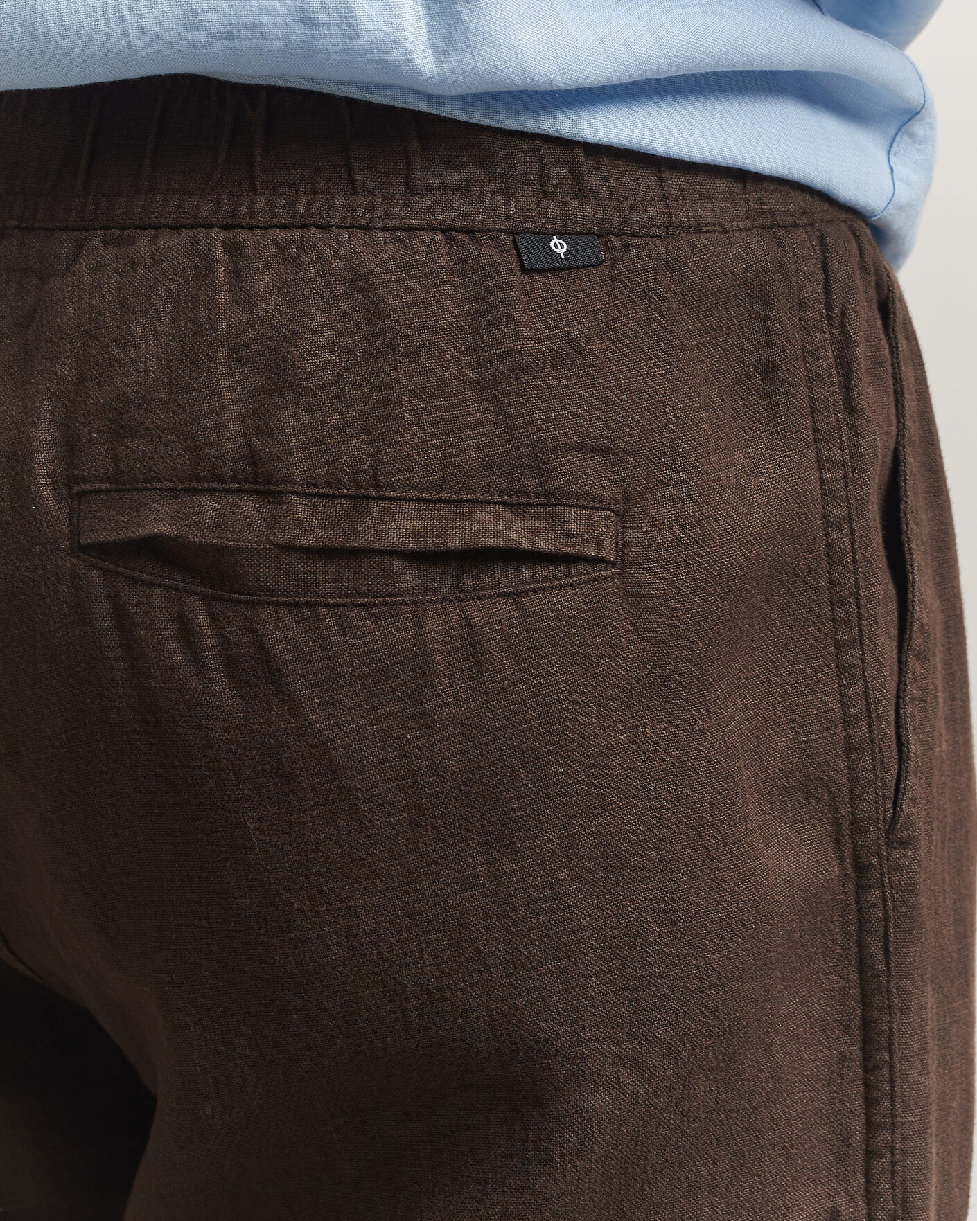 Herren | Hosen | Samsøe Samsøe | Jabari Linen Drawstring Trousers Turkish Coffee