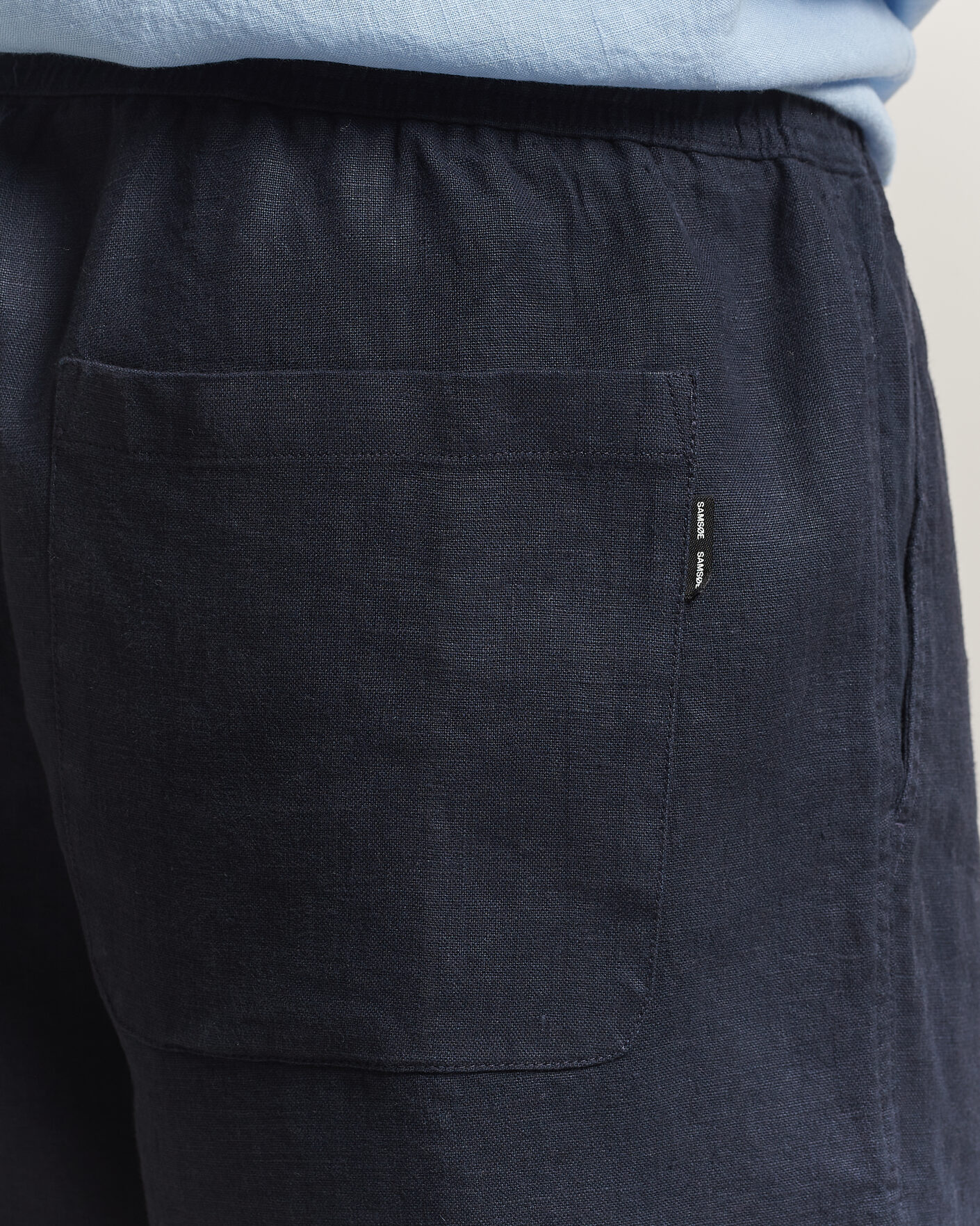Herren | Shorts | Samsøe Samsøe | Jabari Linen Drawstring Shorts Salute Navy