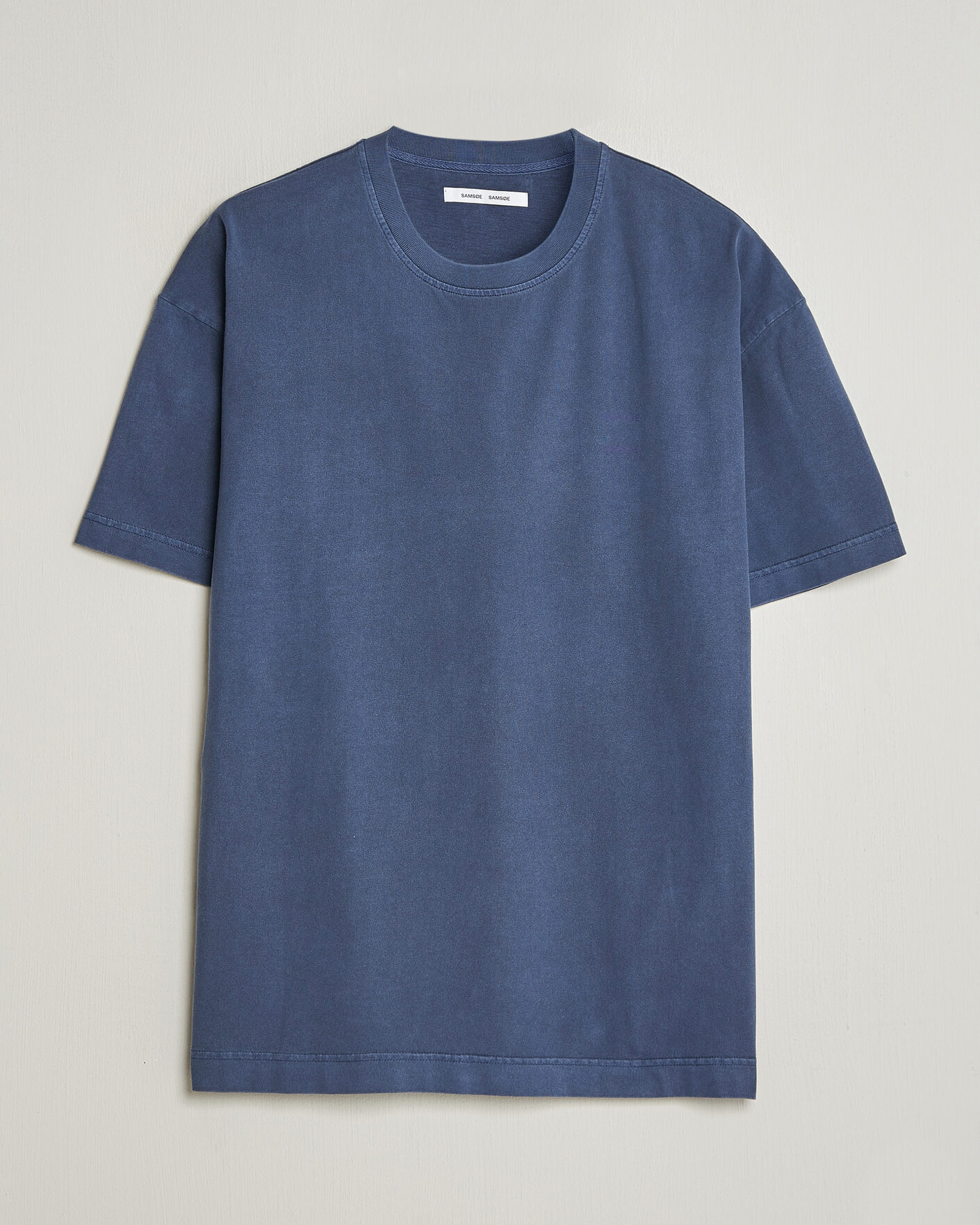 Herren | T-Shirts | Samsøe Samsøe | Joel Organic Washed Cotton T-Shirt Salute Navy