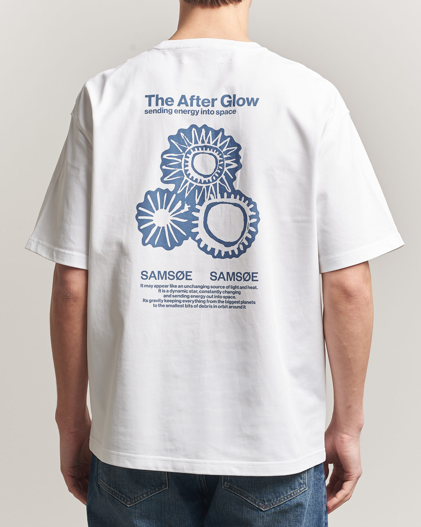 Herren | T-Shirts | Samsøe Samsøe | Uni Printed T-shirt White