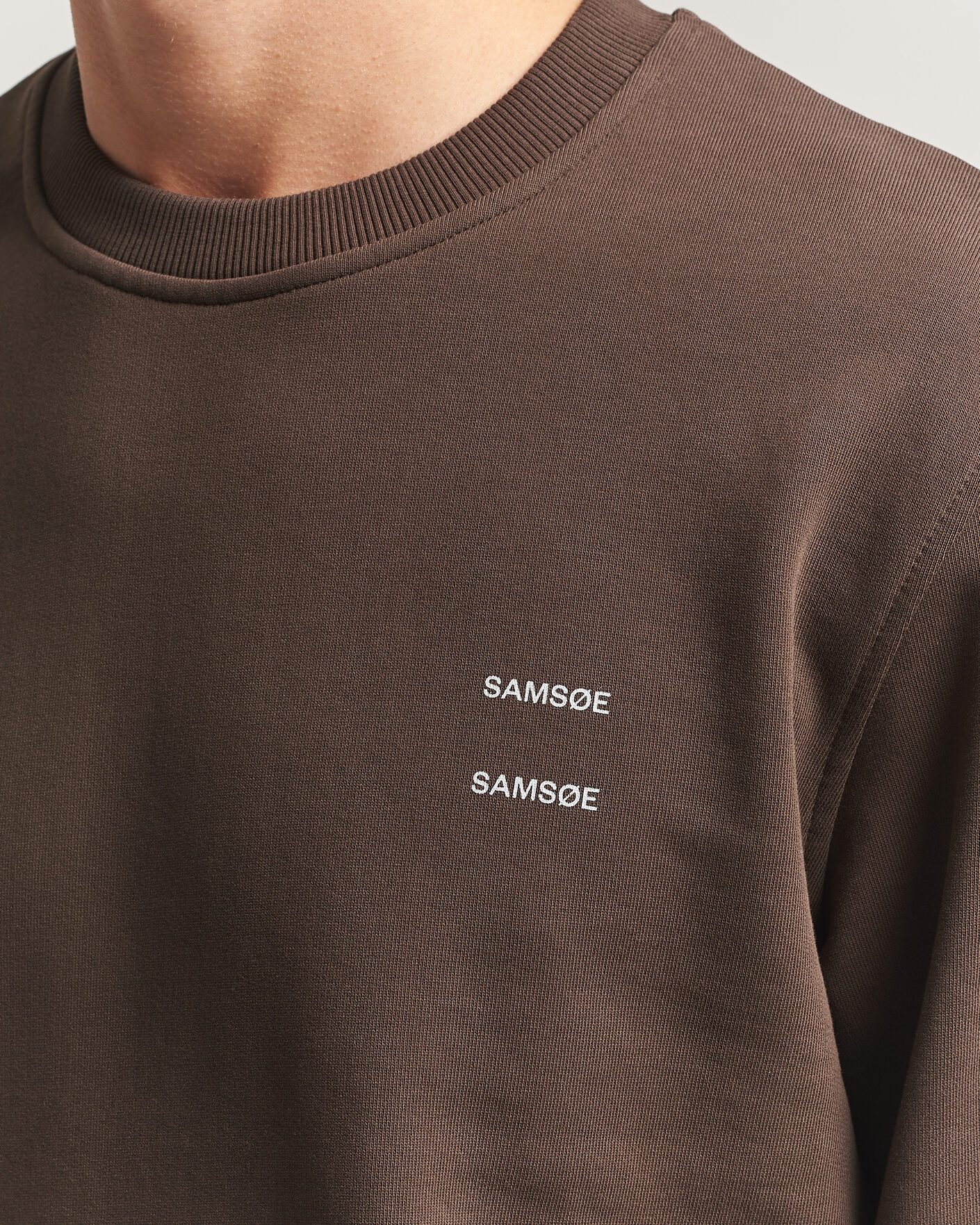 Herren | Pullover | Samsøe Samsøe | Joel Organic Cotton Sweatshirt Turkish Coffee