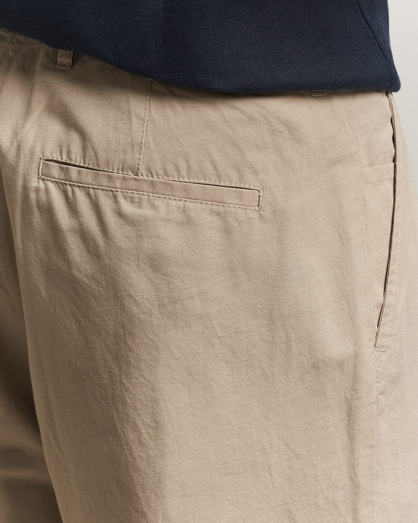 Herren | Hosen | Samsøe Samsøe | Valentin Cotton/Linen Pleated Trousers Aluminum