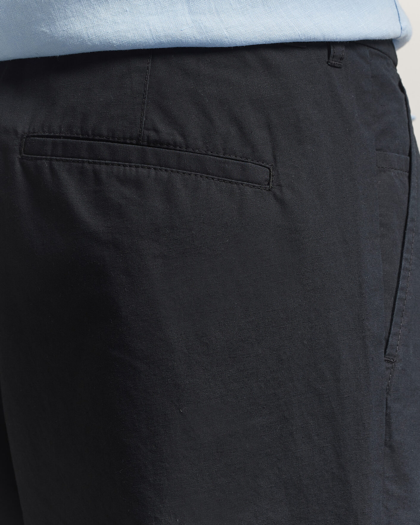Herren | Hosen | Samsøe Samsøe | Valentin Cotton/Linen Pleated Trousers Black