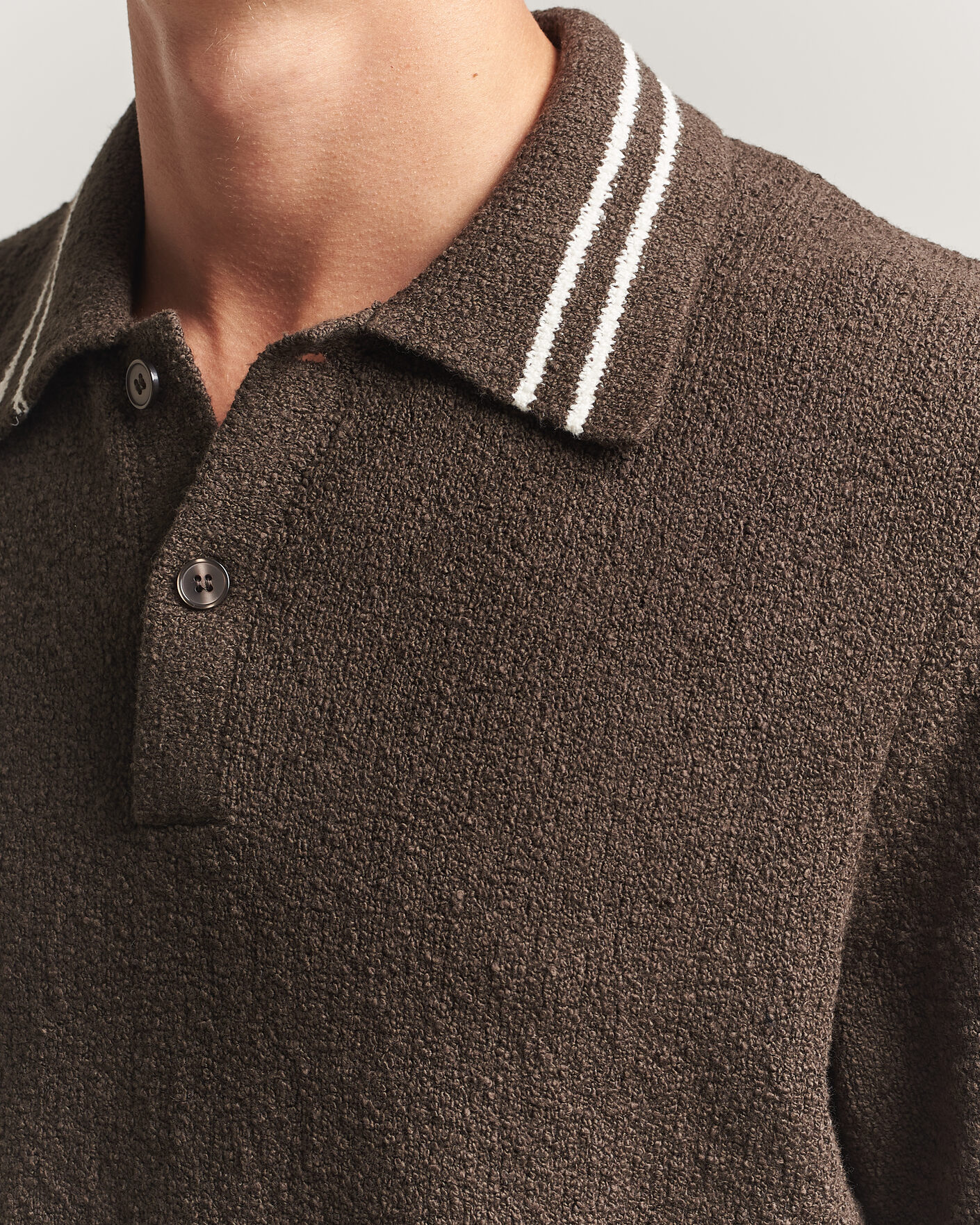Herren | Poloshirts | Samsøe Samsøe | Pedro Knitted Polo Turkish Coffee