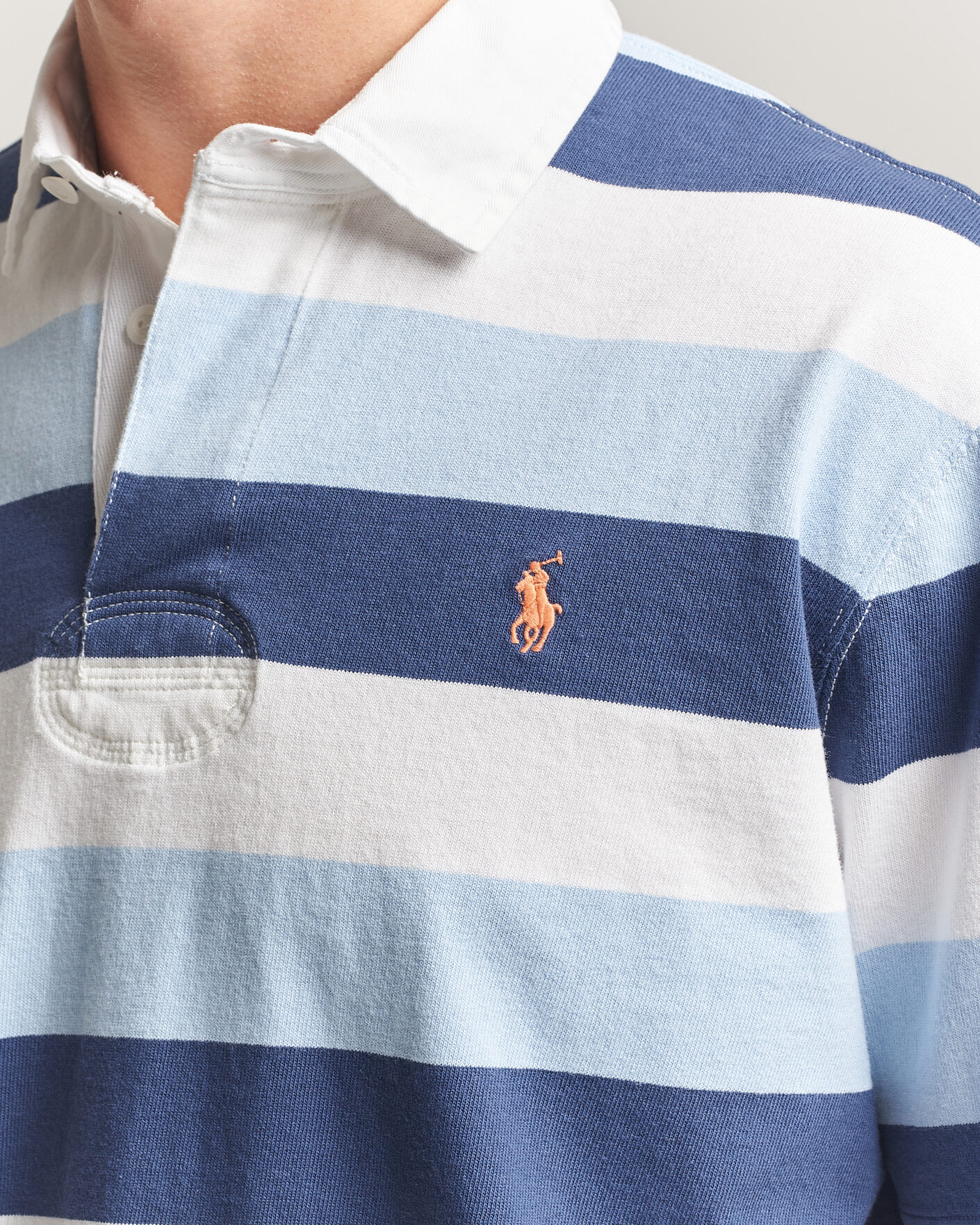Herren | Poloshirts | Polo Ralph Lauren | Block Stripe Polo Office Blue