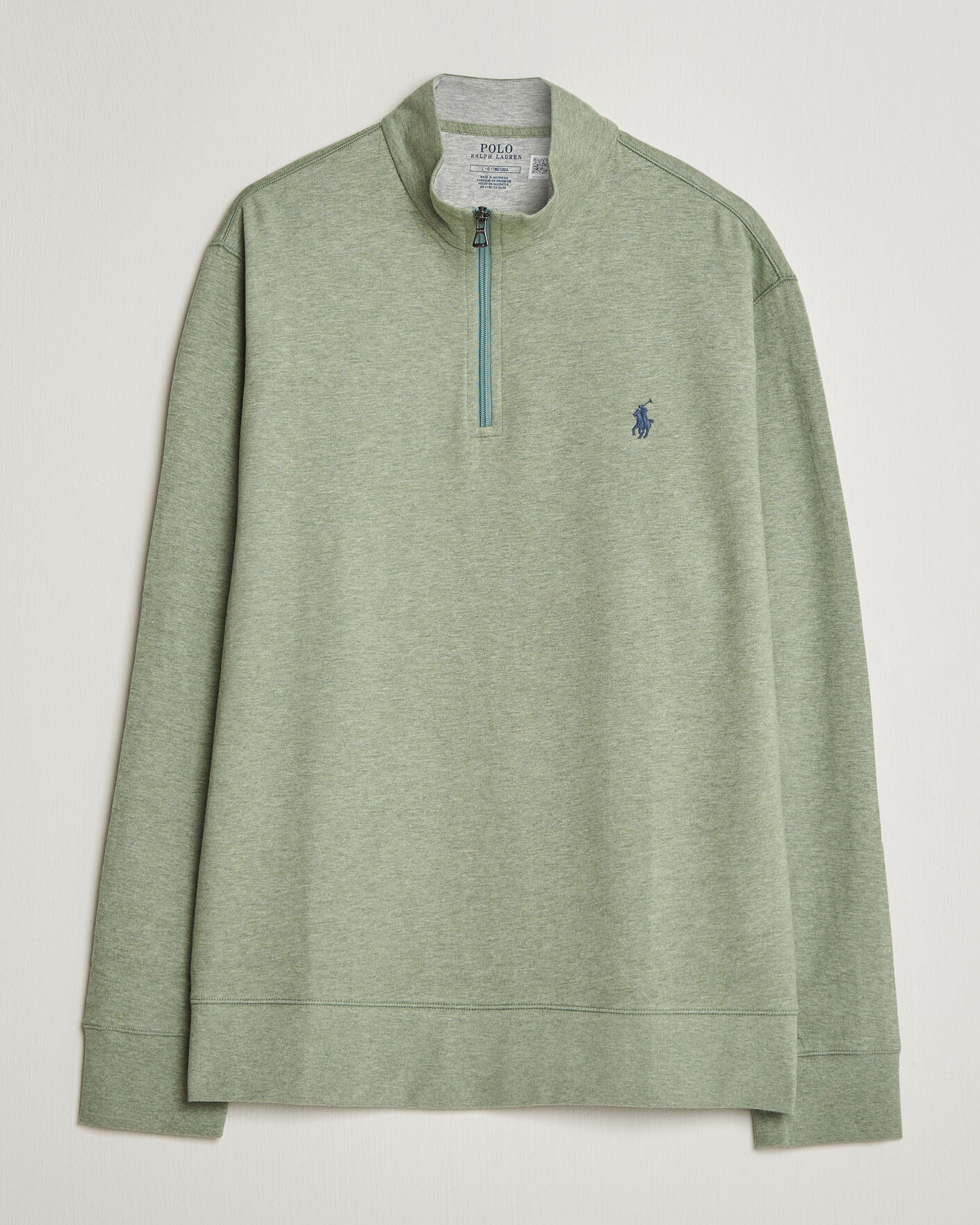 Herren | Pullover | Polo Ralph Lauren | Double Knit Half Zip Greenery Heather