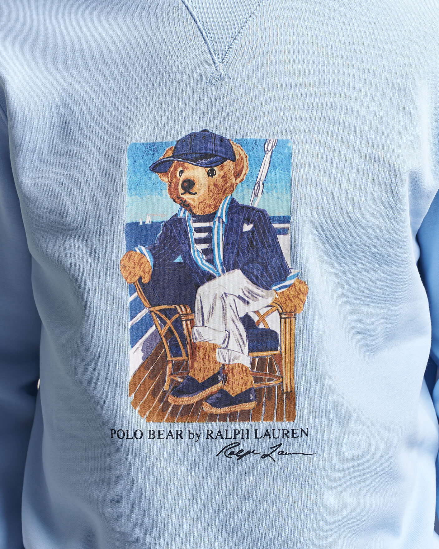 Herren | Pullover | Polo Ralph Lauren | Newport Bear Sweatshirt Office Blue