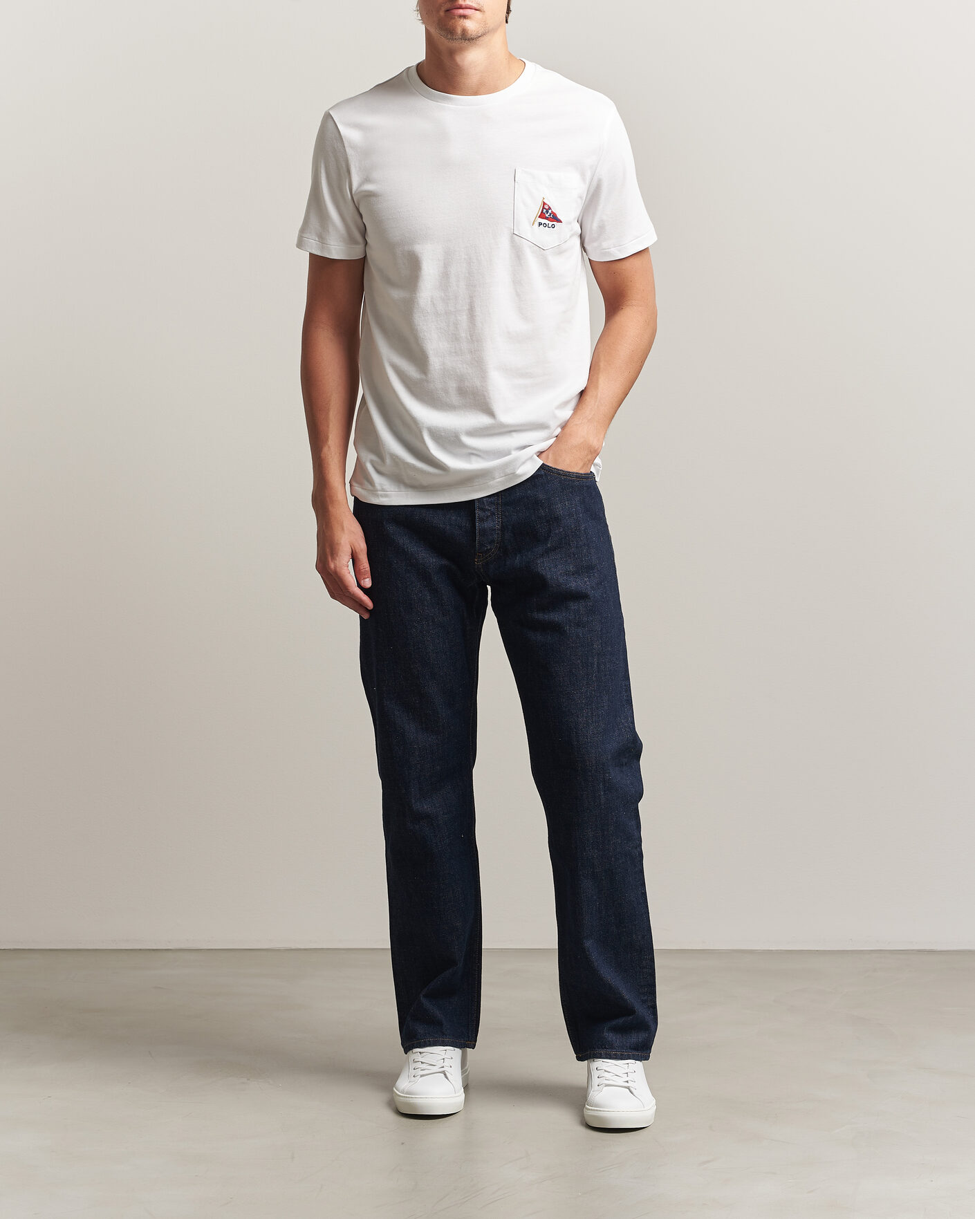 Herren | T-Shirts | Polo Ralph Lauren | Backprint Pocket Tee Newport Bear/White