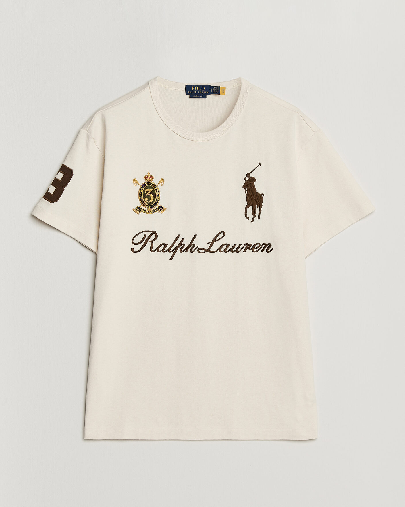 Herren | T-Shirts | Polo Ralph Lauren | Classic Fit Team T-shirt Guide Cream