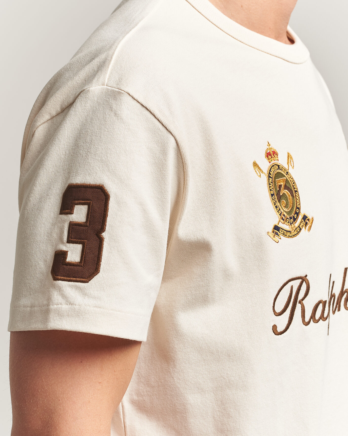 Herren | T-Shirts | Polo Ralph Lauren | Classic Fit Team T-shirt Guide Cream