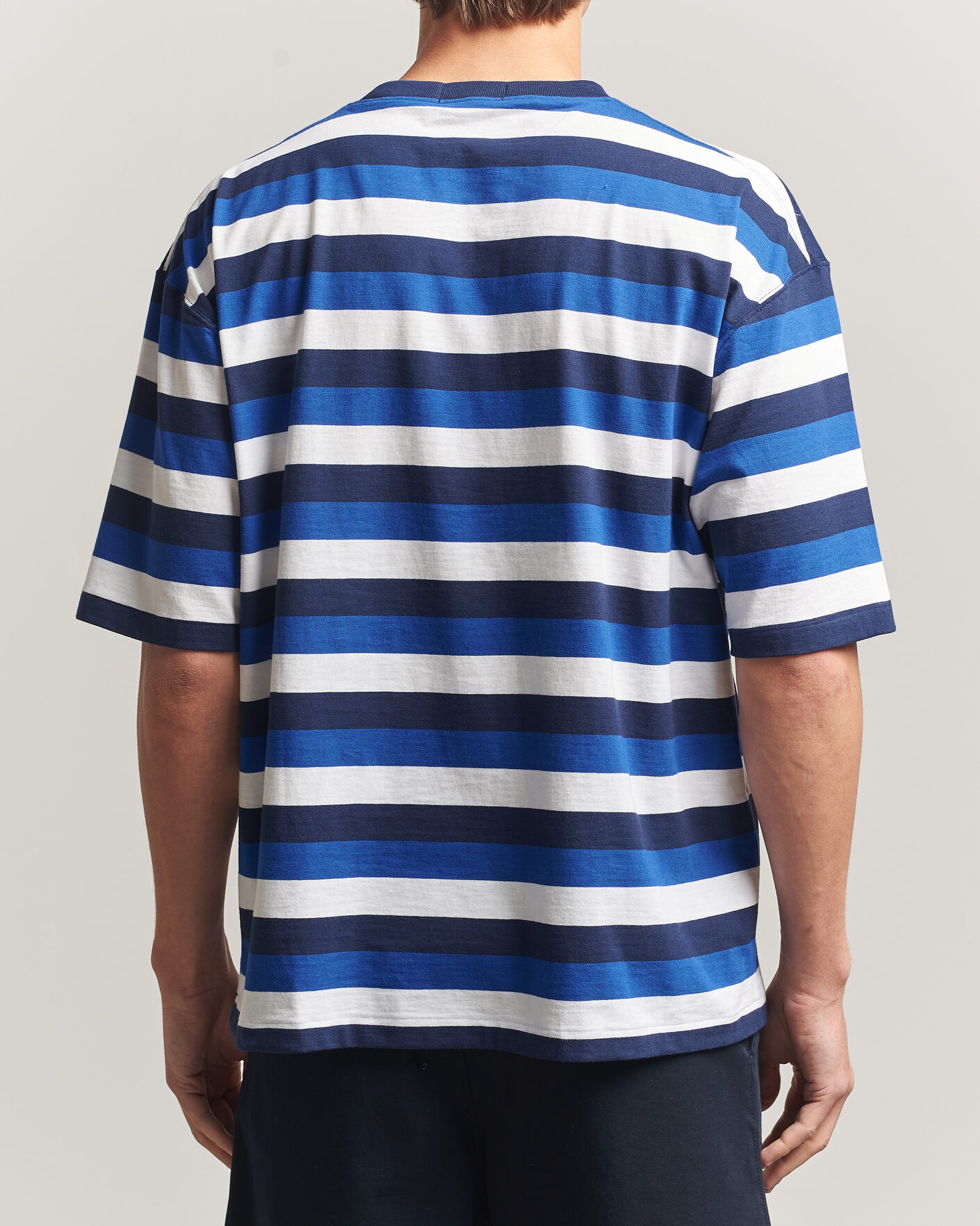 Herren | T-Shirts | Polo Ralph Lauren | Striped Pocket Tee Newport Navy Multi