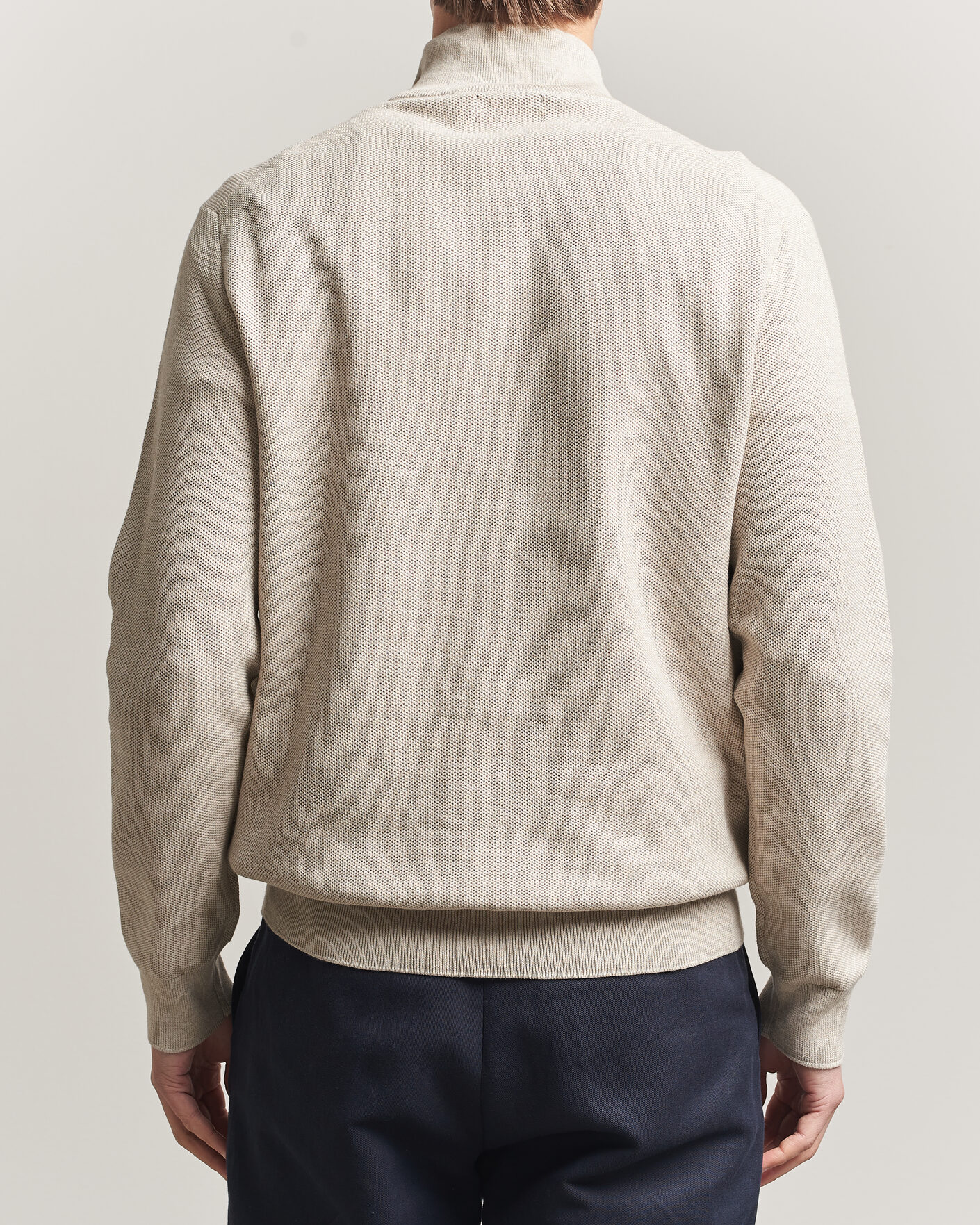Herren | Pullover | Polo Ralph Lauren | Textued Half-Zip Light Walnut Brown Heather