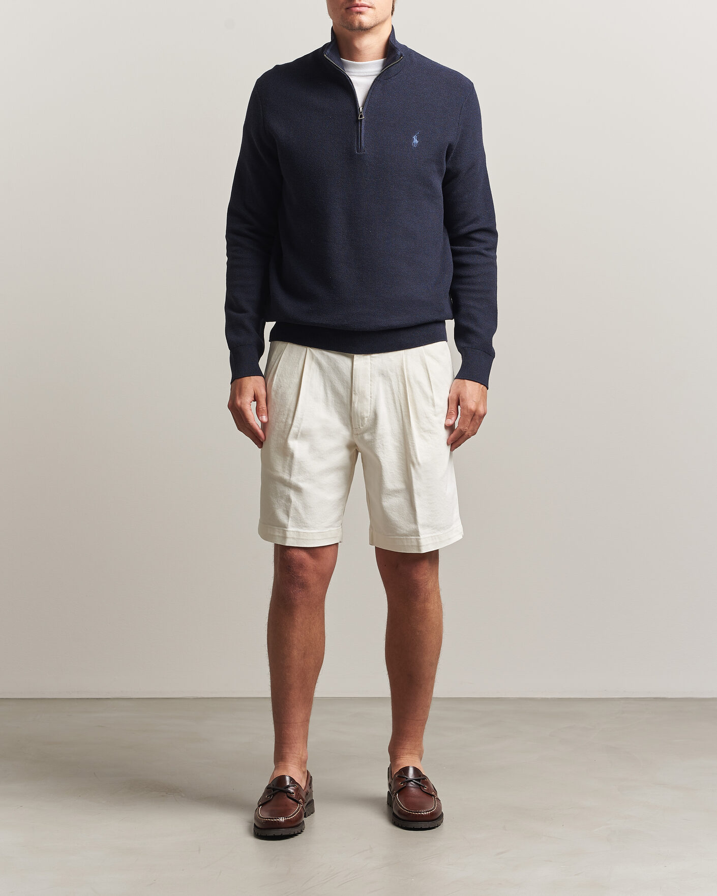 Herren | Pullover | Polo Ralph Lauren | Textued Half-Zip Navy Heather