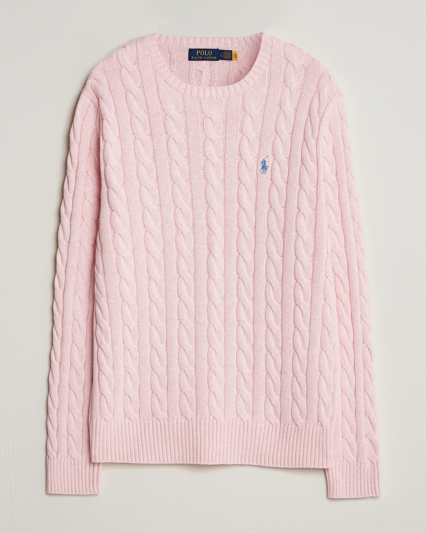 Herren | Pullover | Polo Ralph Lauren | Cotton Cable Pullover Ballet Pink Heather