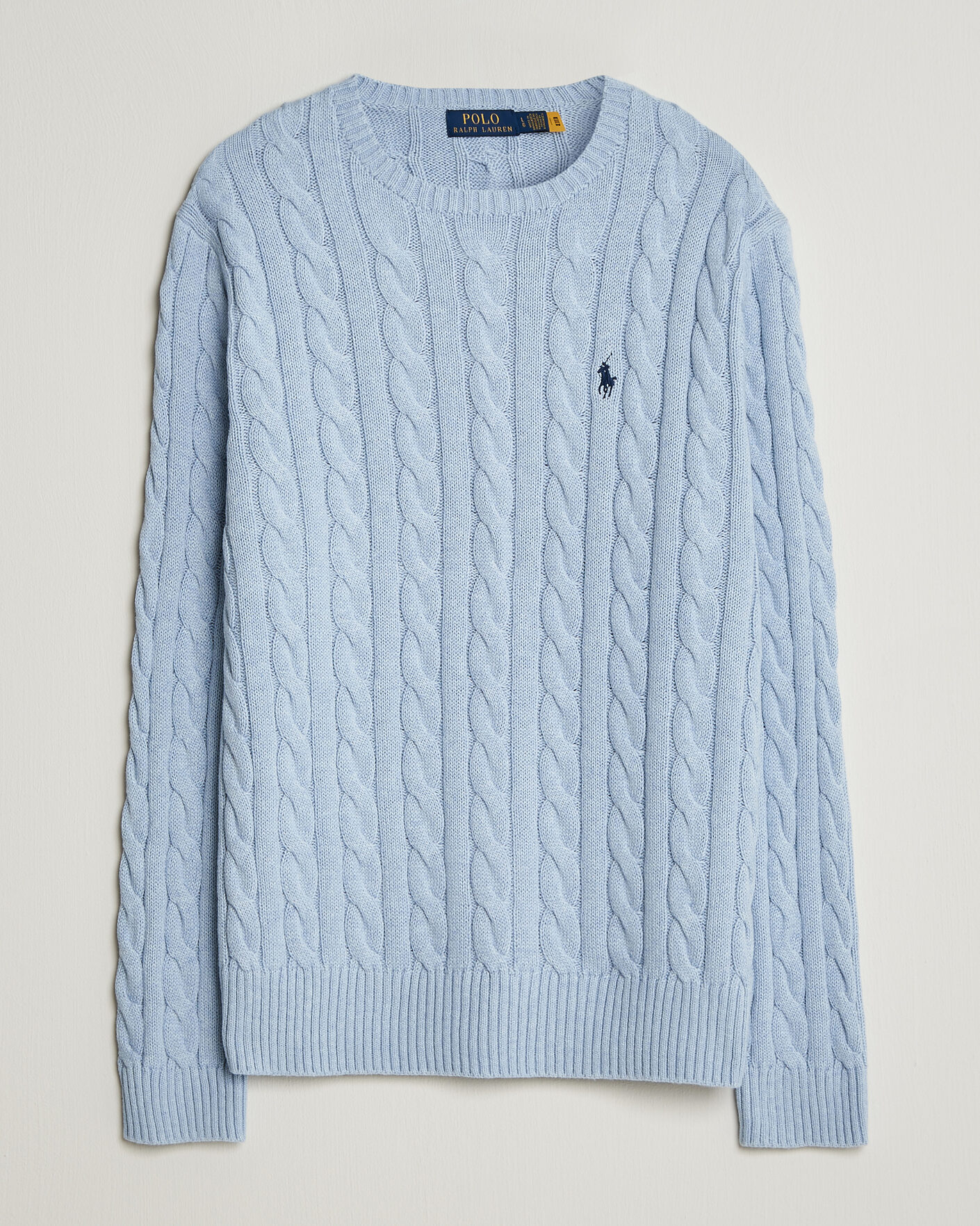 Herren | Pullover | Polo Ralph Lauren | Cotton Cable Pullover Blue Hyacinth Heather