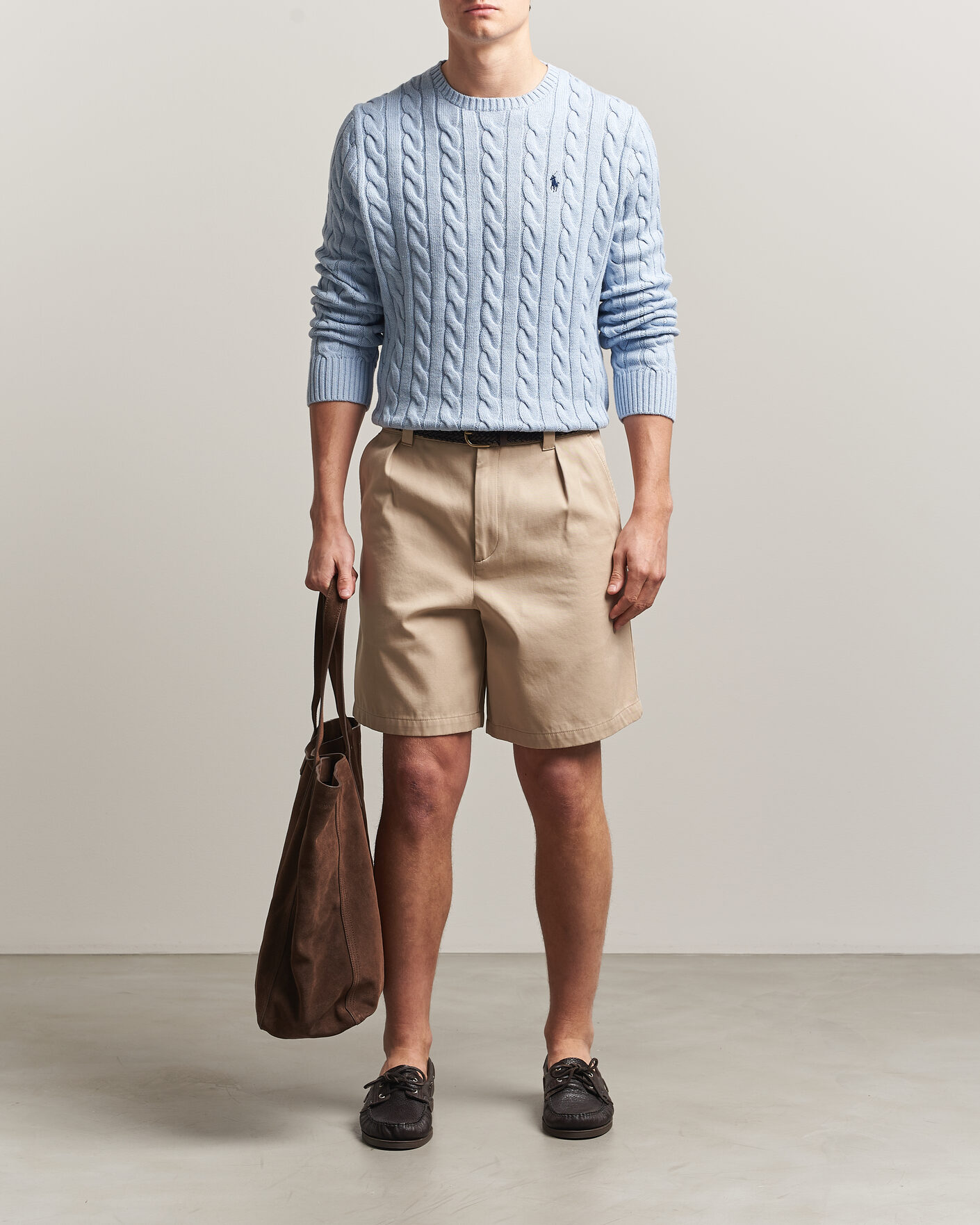 Herren | Pullover | Polo Ralph Lauren | Cotton Cable Pullover Blue Hyacinth Heather
