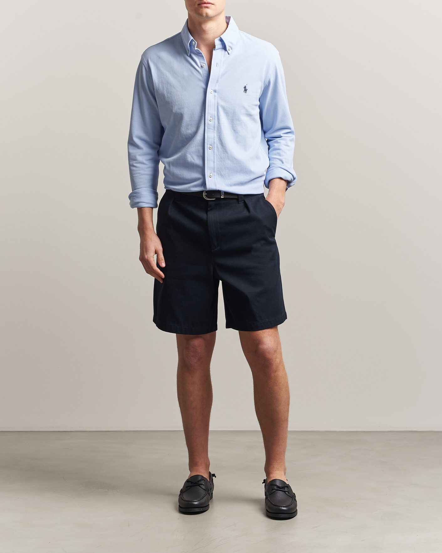 Herren | Hemden | Polo Ralph Lauren | Featherweight Mesh Shirt Pebble Blue