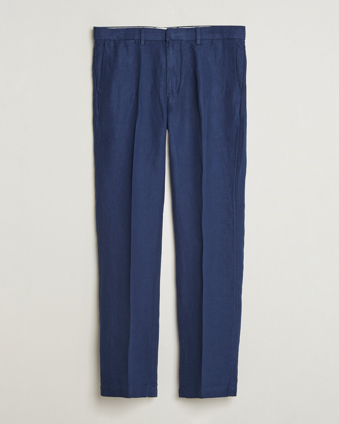 Herren | Hosen | Polo Ralph Lauren | Cotton/Linen Houndstooth Pants Newport Navy