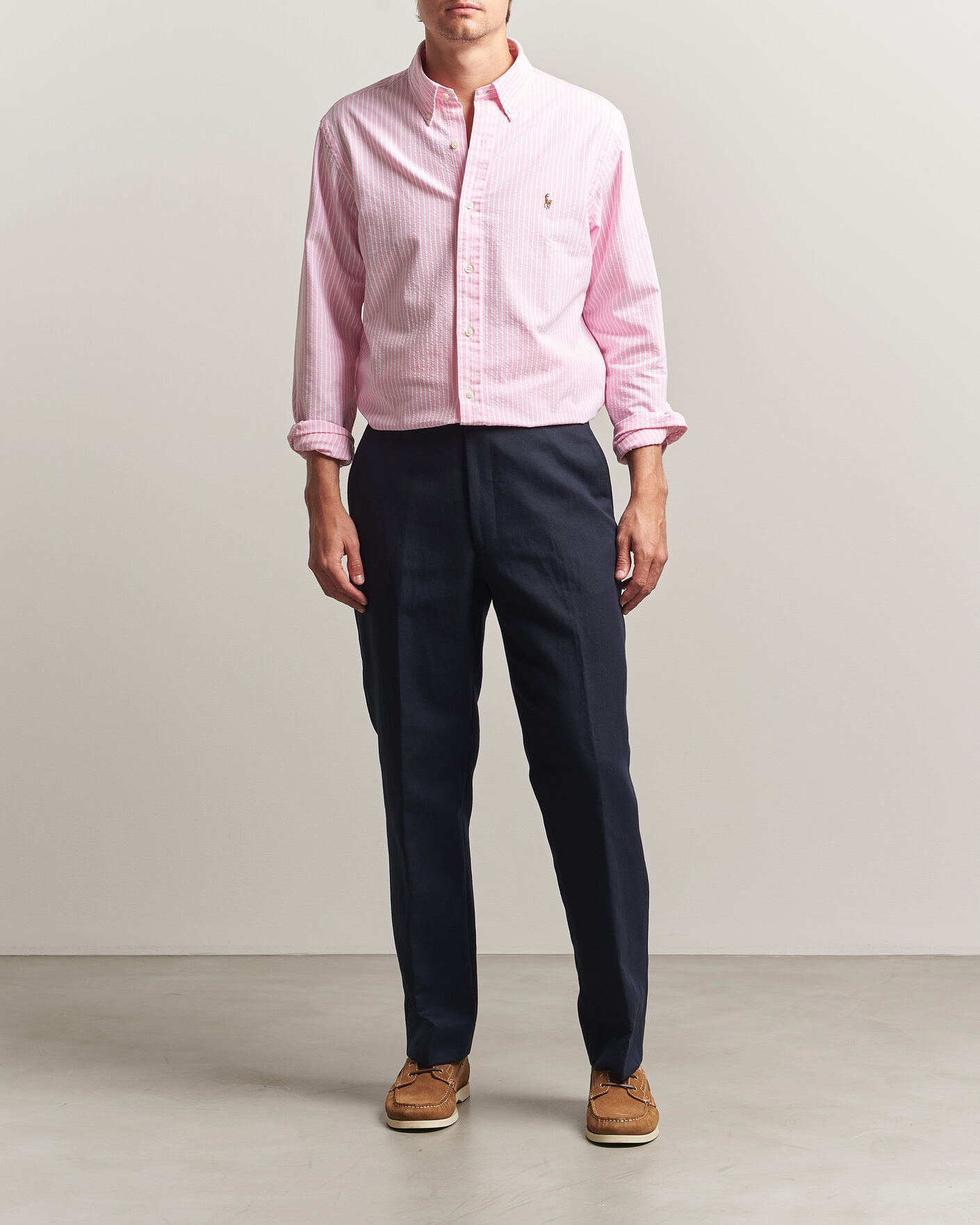 Herren | Hemden | Polo Ralph Lauren | Custom Fit Seersucker/Oxford Stripe Shirt New Rose