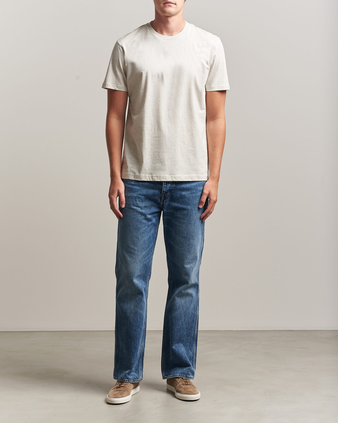 Herren | T-Shirts | Sunspel | Riviera Midweight T-Shirt Archive White