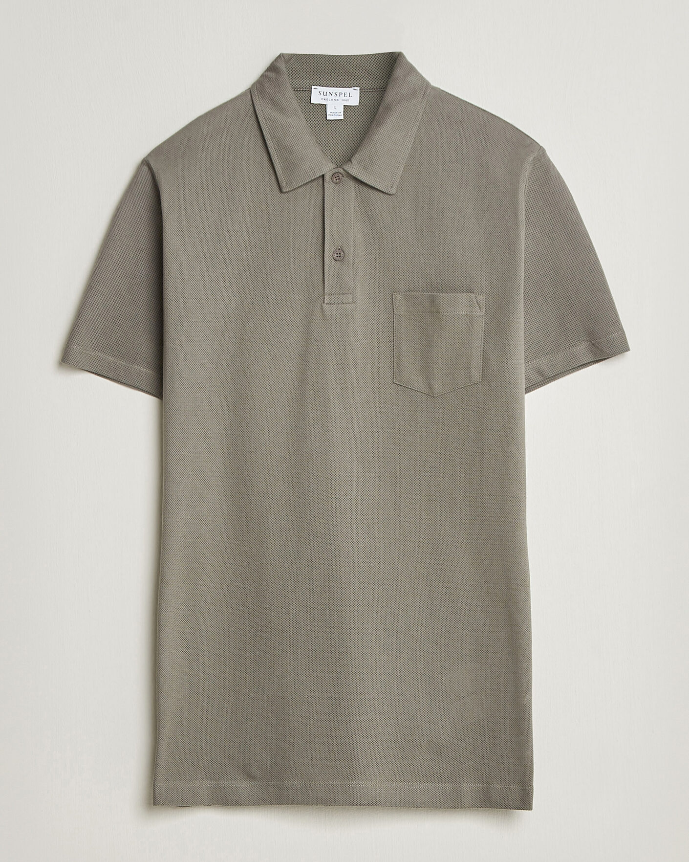 Herren | Poloshirts | Sunspel | Riviera Polo Shirt Fossil Grey