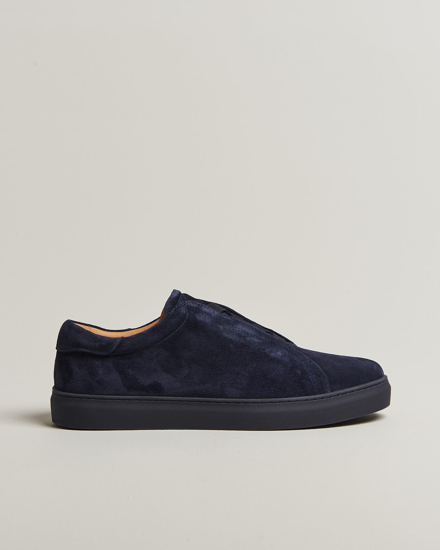 Herren | Sneaker | Myrqvist | Alnö Monochrome II Sneakers Midnight Blue Suede