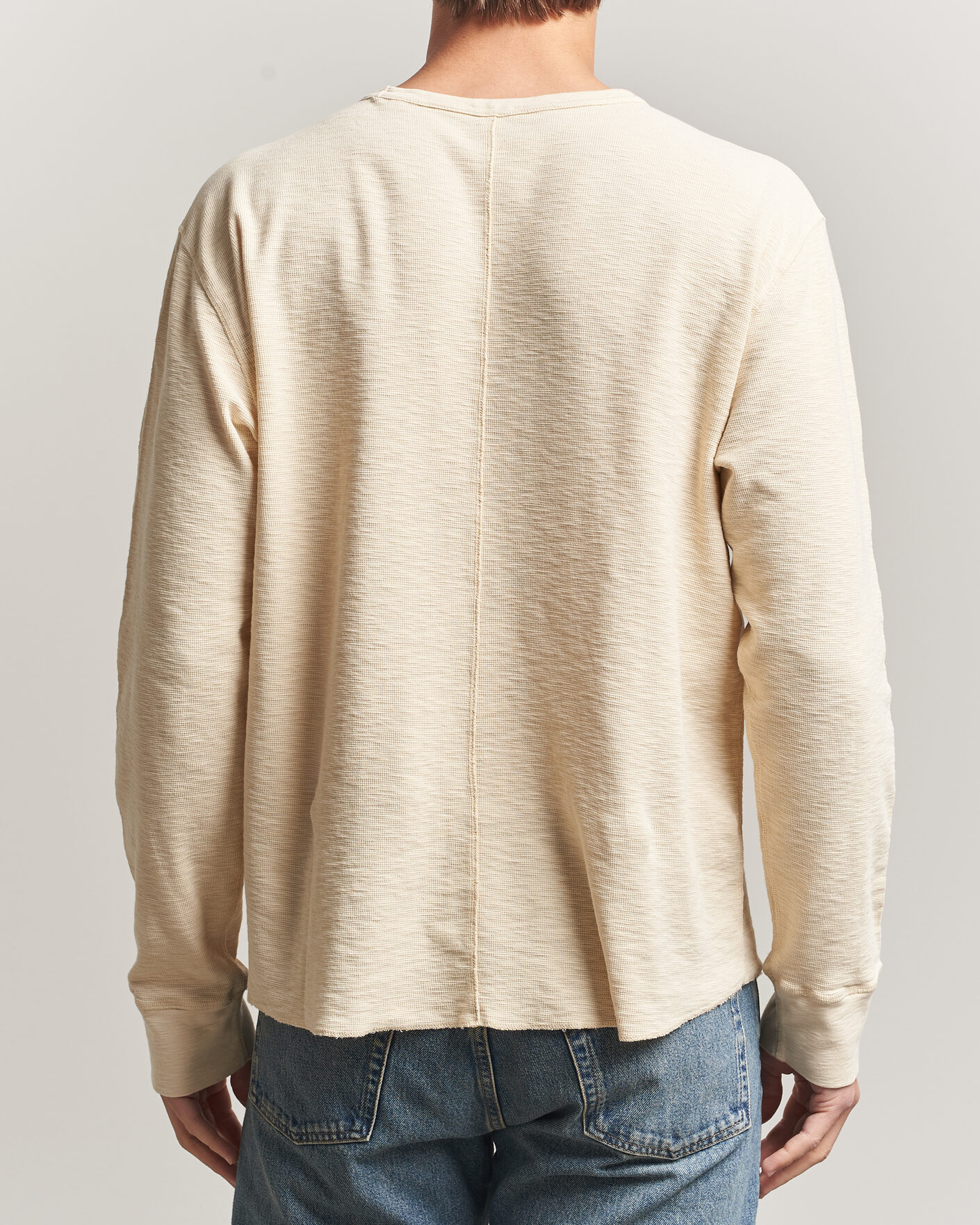 Herren | T-Shirts | Sunflower | Long Sleeve Waffle Tee Beige