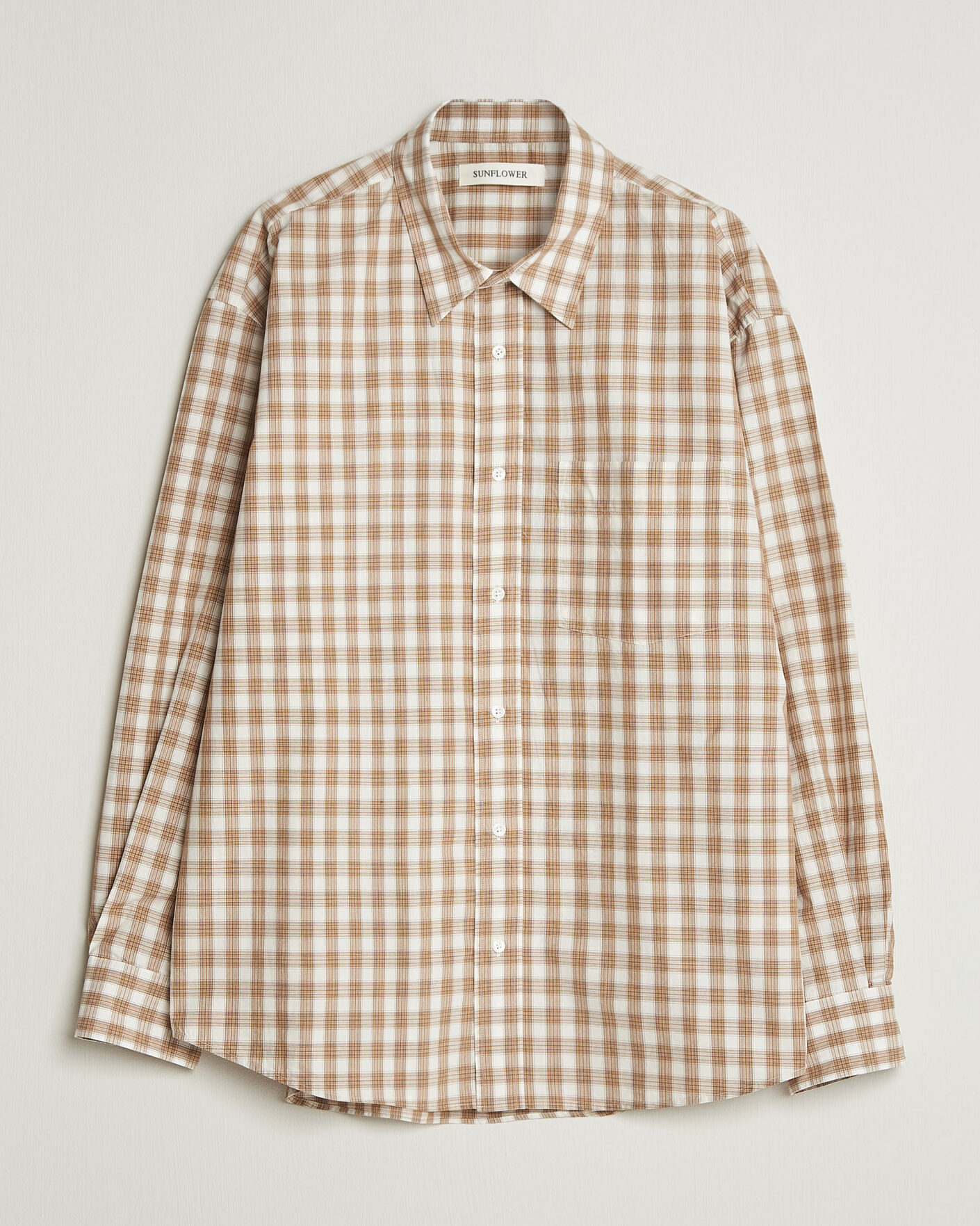 Herren | Hemden | Sunflower | New Base Shirt Beige Check