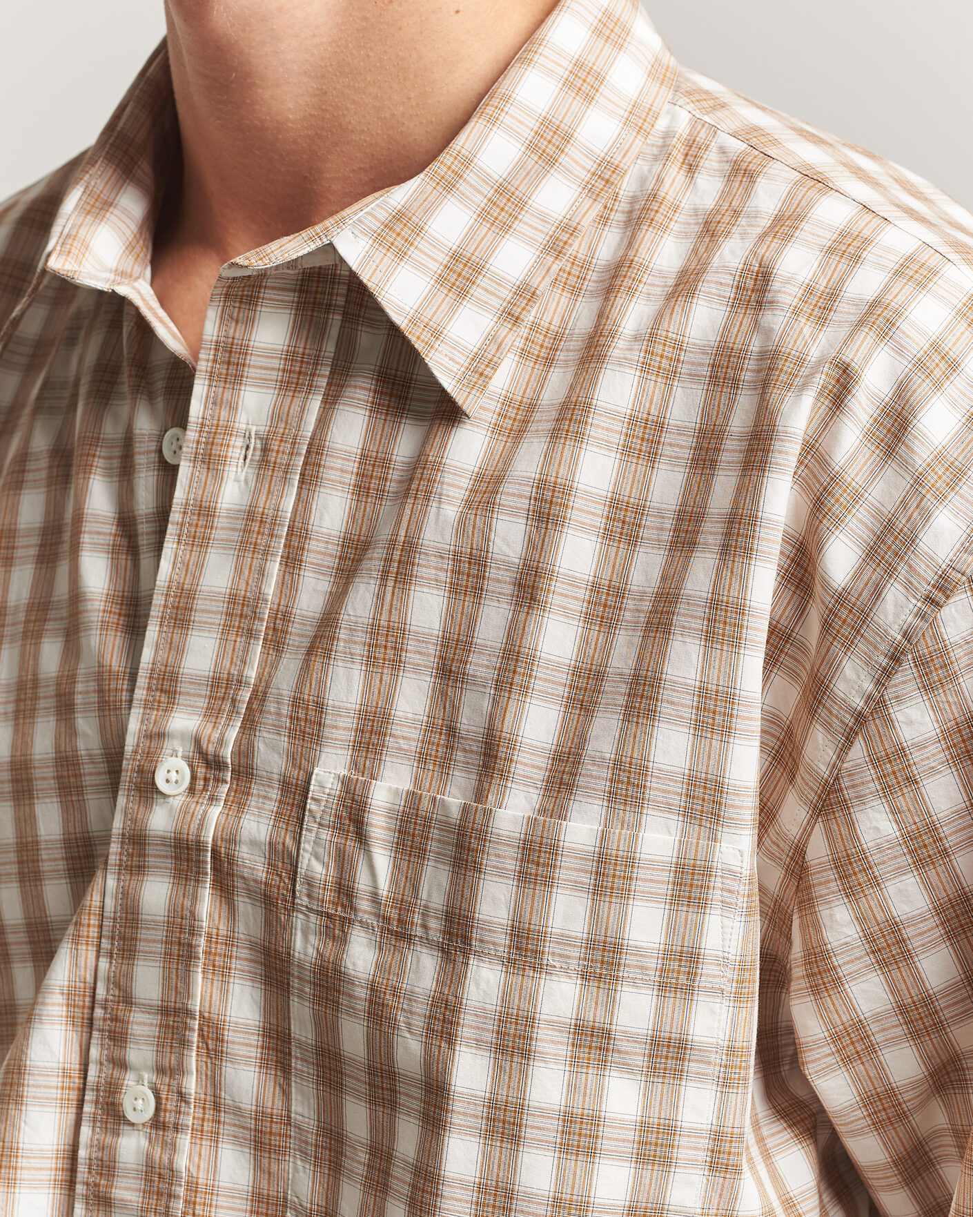 Herren | Hemden | Sunflower | New Base Shirt Beige Check