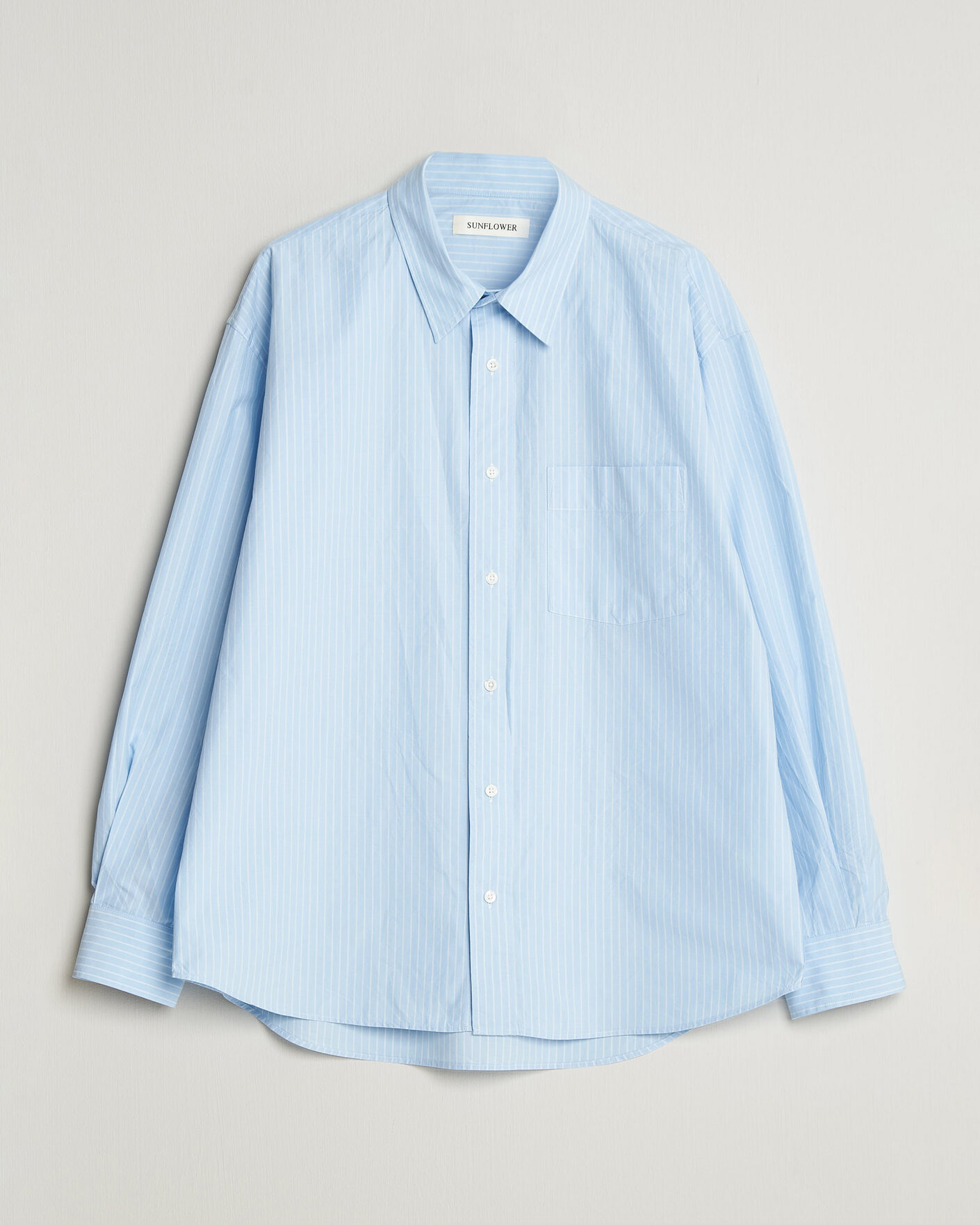 Herren | Hemden | Sunflower | New Base Shirt Light Blue Stripe
