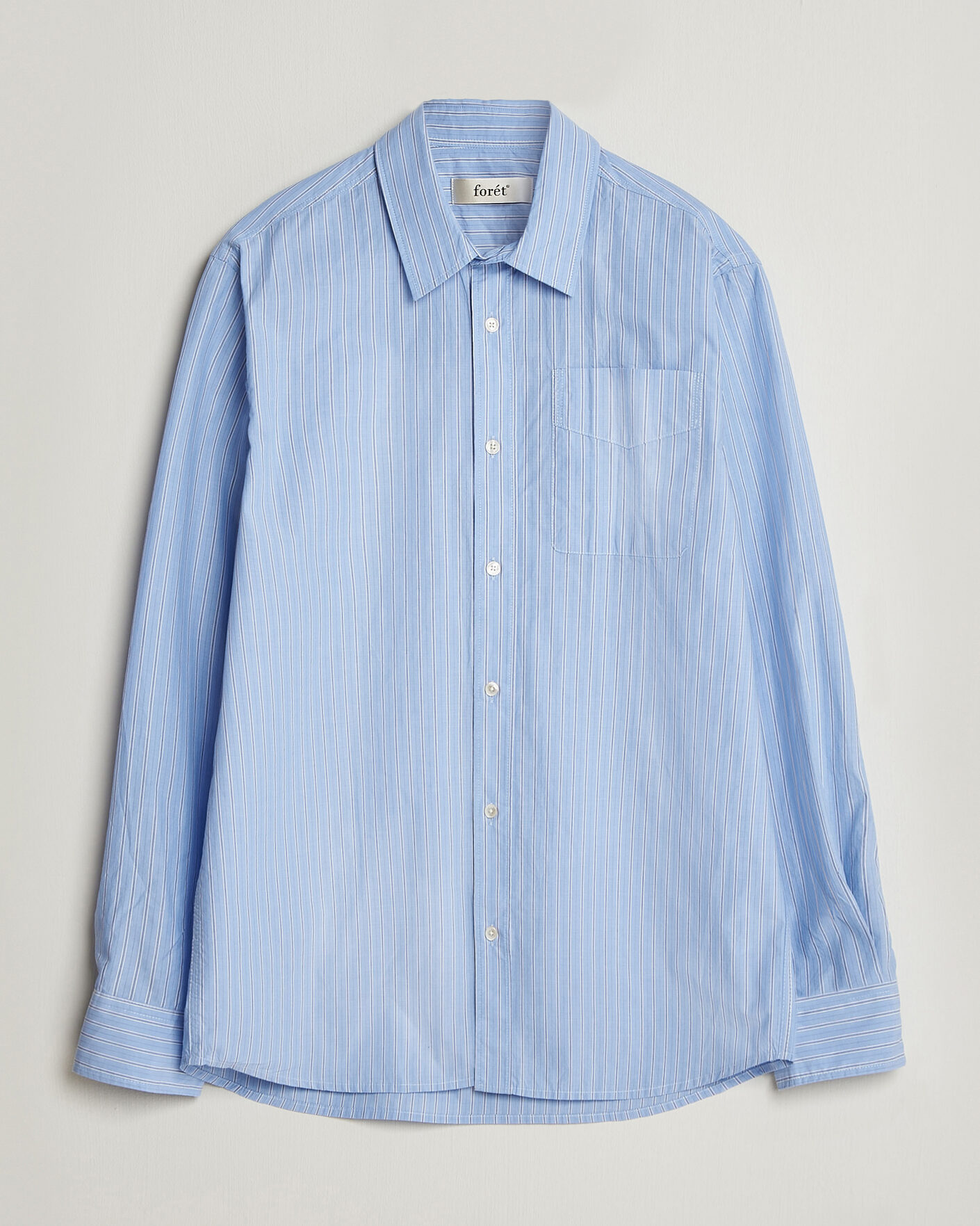 Herren | Hemden | Forét | Maple Regular Fit Poplin Shirt Light Blue