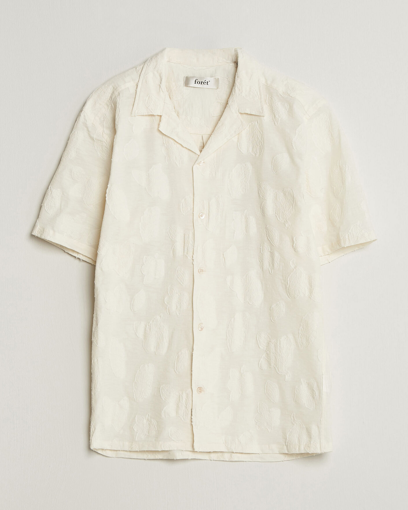 Herren | Hemden | Forét | Peer Jaquard Short Sleeve Shirt Cloud